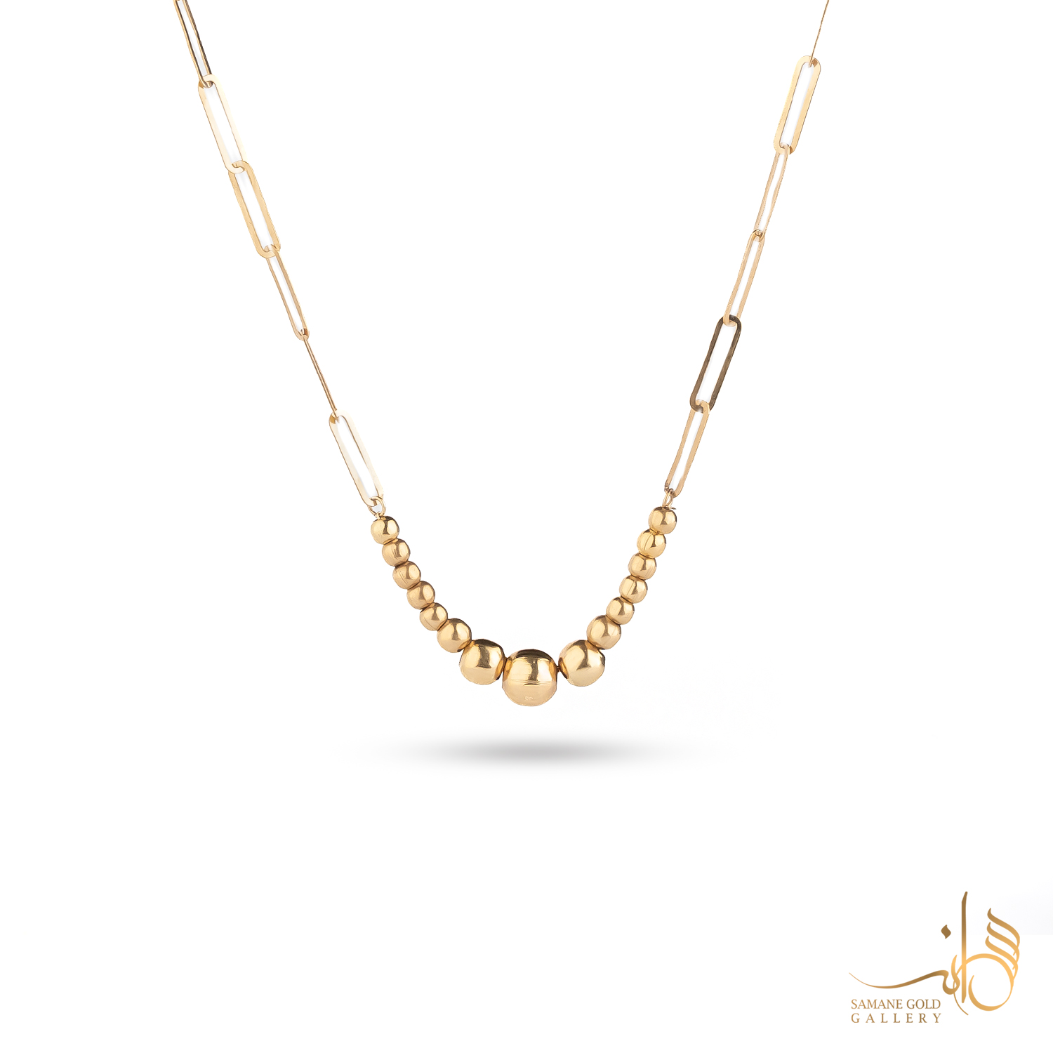 گردنبند طلا گوی و هرمس