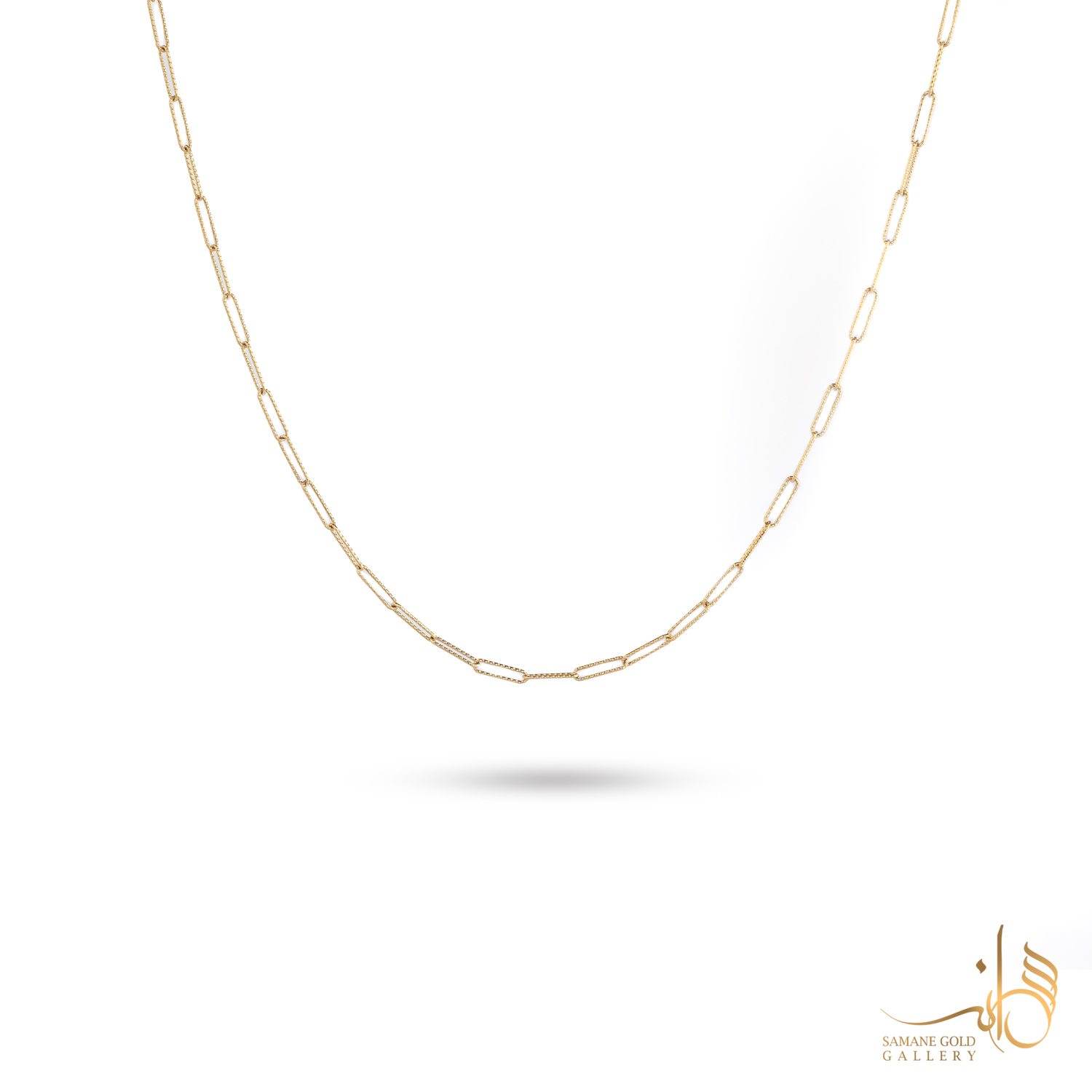 زنجیر طلا هرمس لوکس بافت‌دار