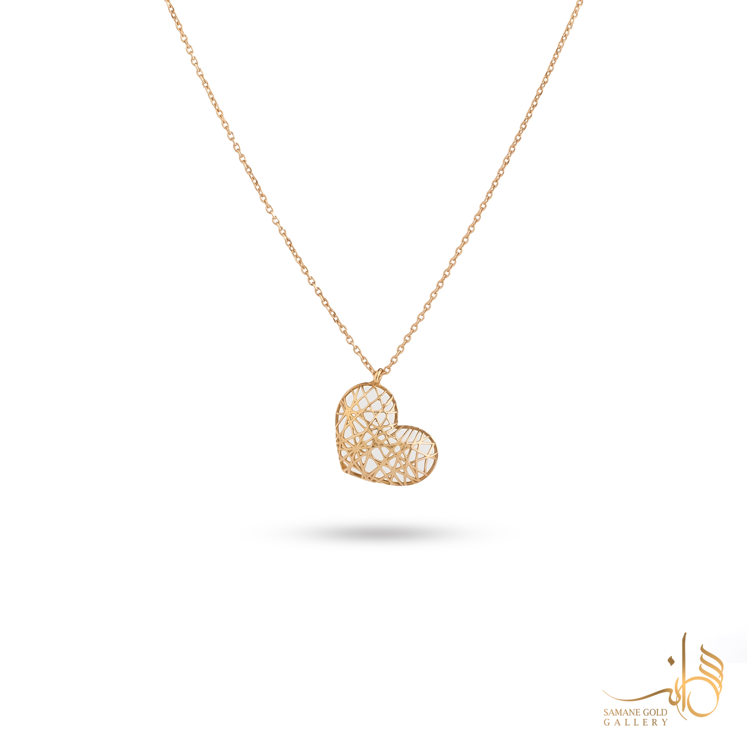 گردنبند طلا قلب فیوژن خاص