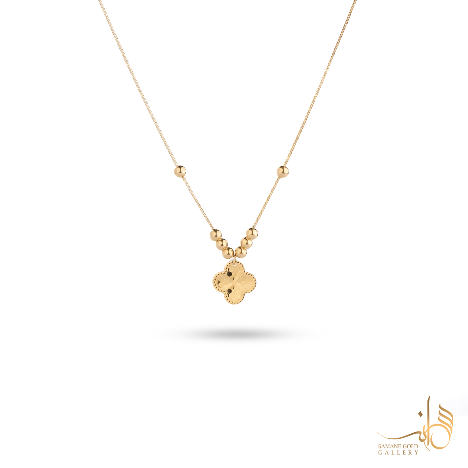 گردنبند طلا ونکلیف و گوی شیک