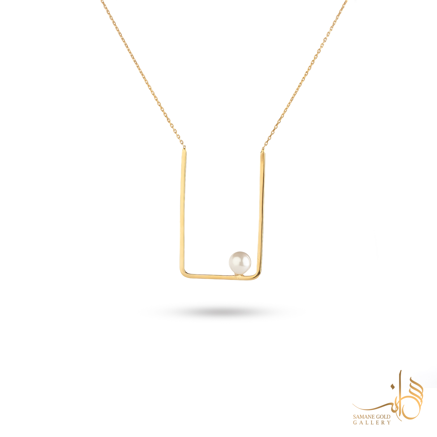 گردنبند طلا U و مروارید
