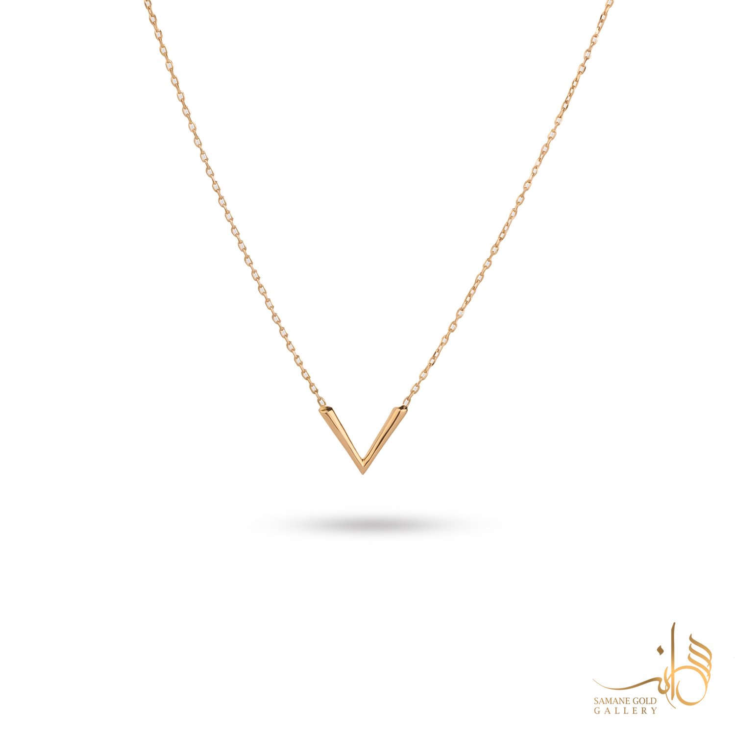 گردنبند طلا وی کوچک