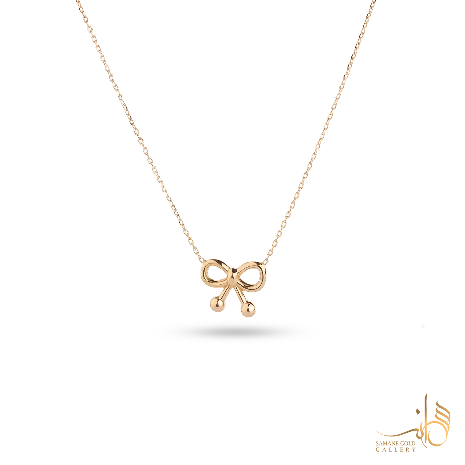 گردنبند طلا پاپیون فانتزی