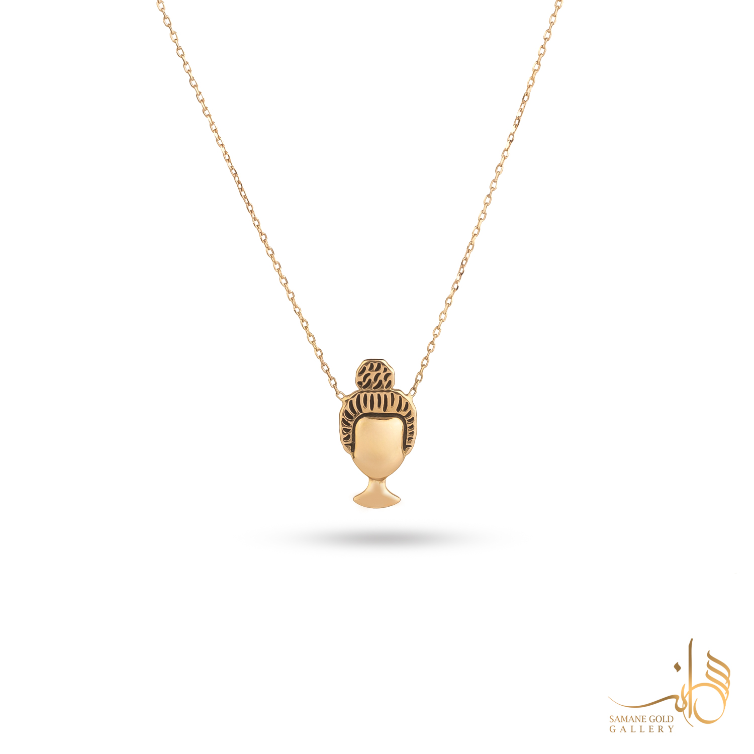 گردنبند طلا استایل مو گوجه‌ای