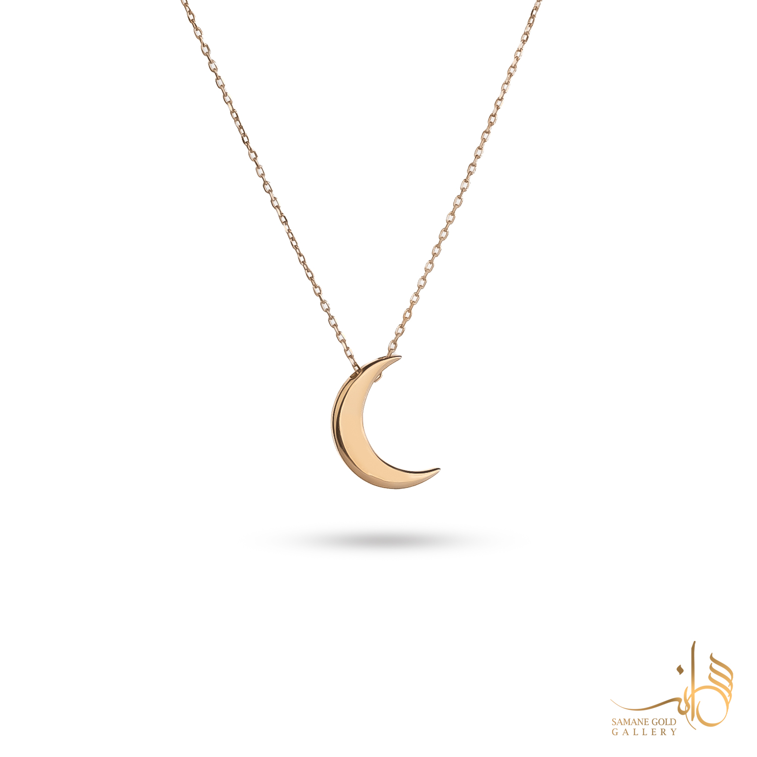 گردنبند طلا ماه تخت