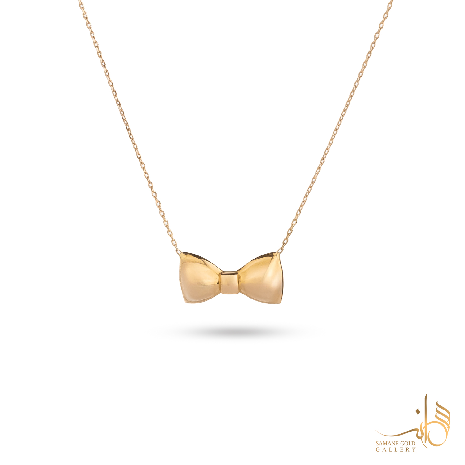گردنبند طلا پاپیون آینه‌ای