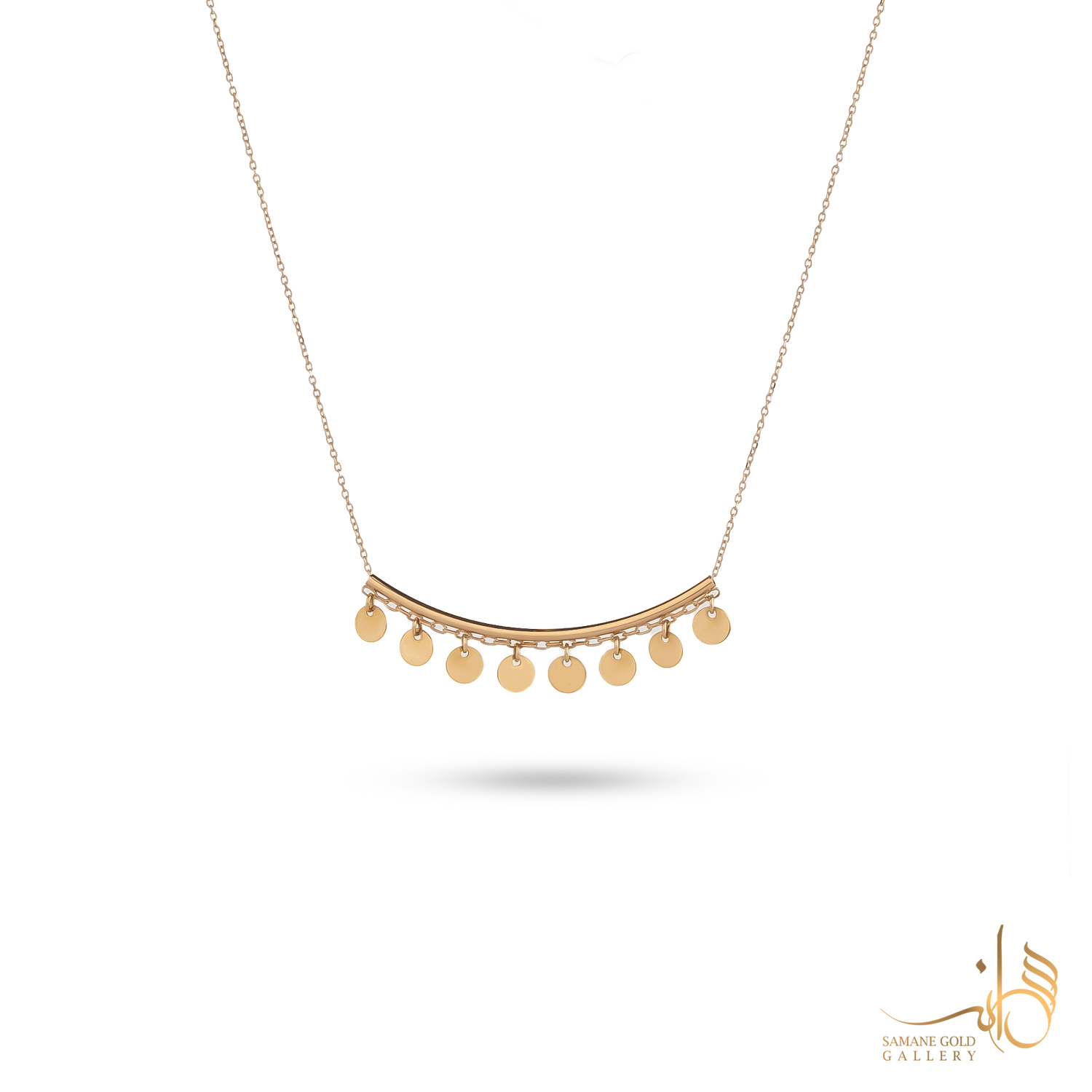 گردنبند طلا طوق و پولک