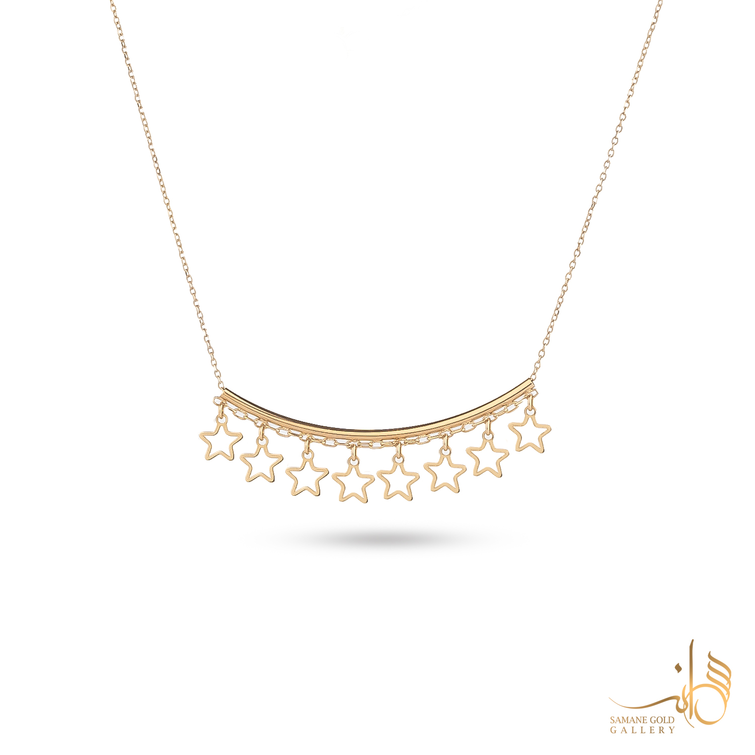 گردنبند طلا طوق و ستاره