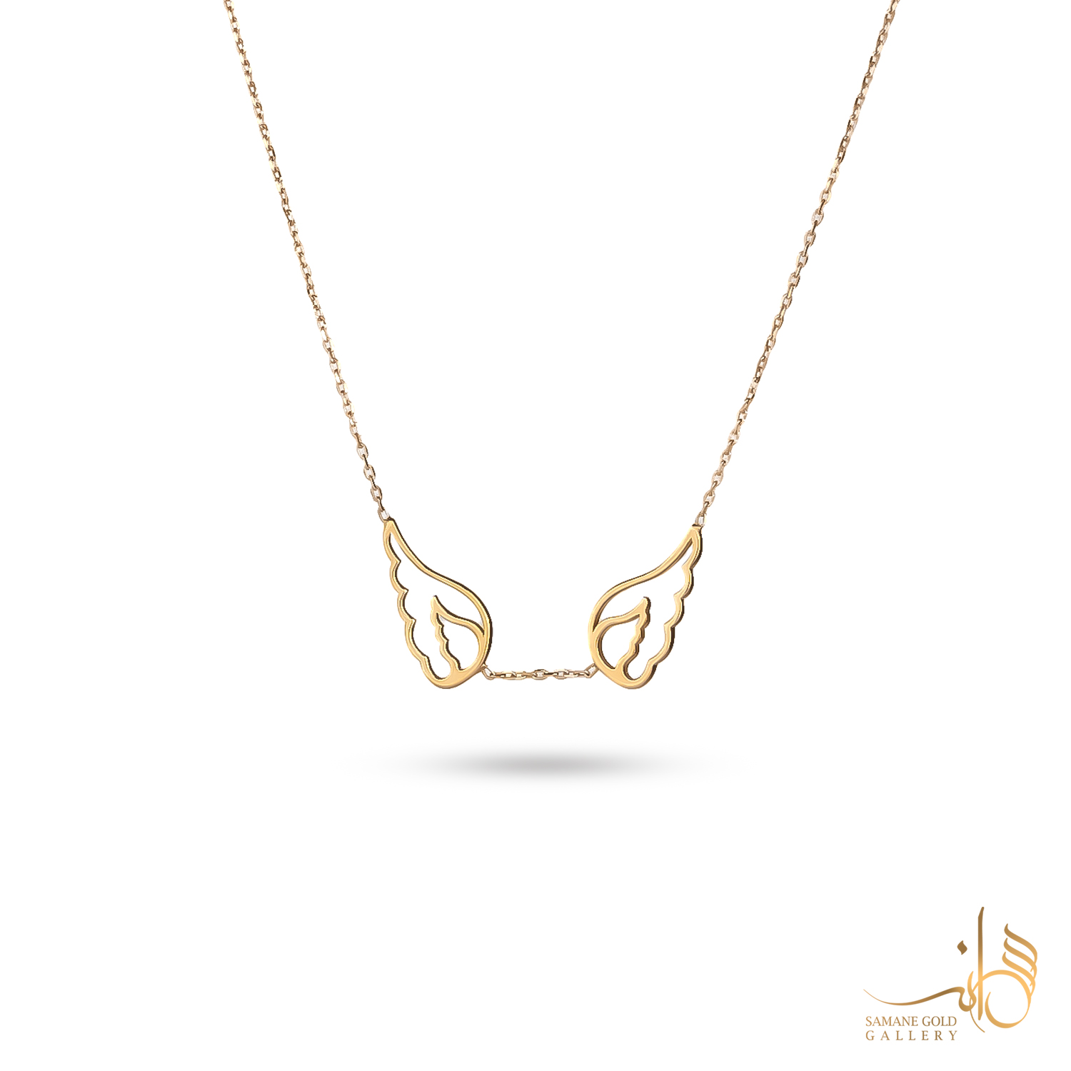 گردنبند طلا بال فرشته با فاصله