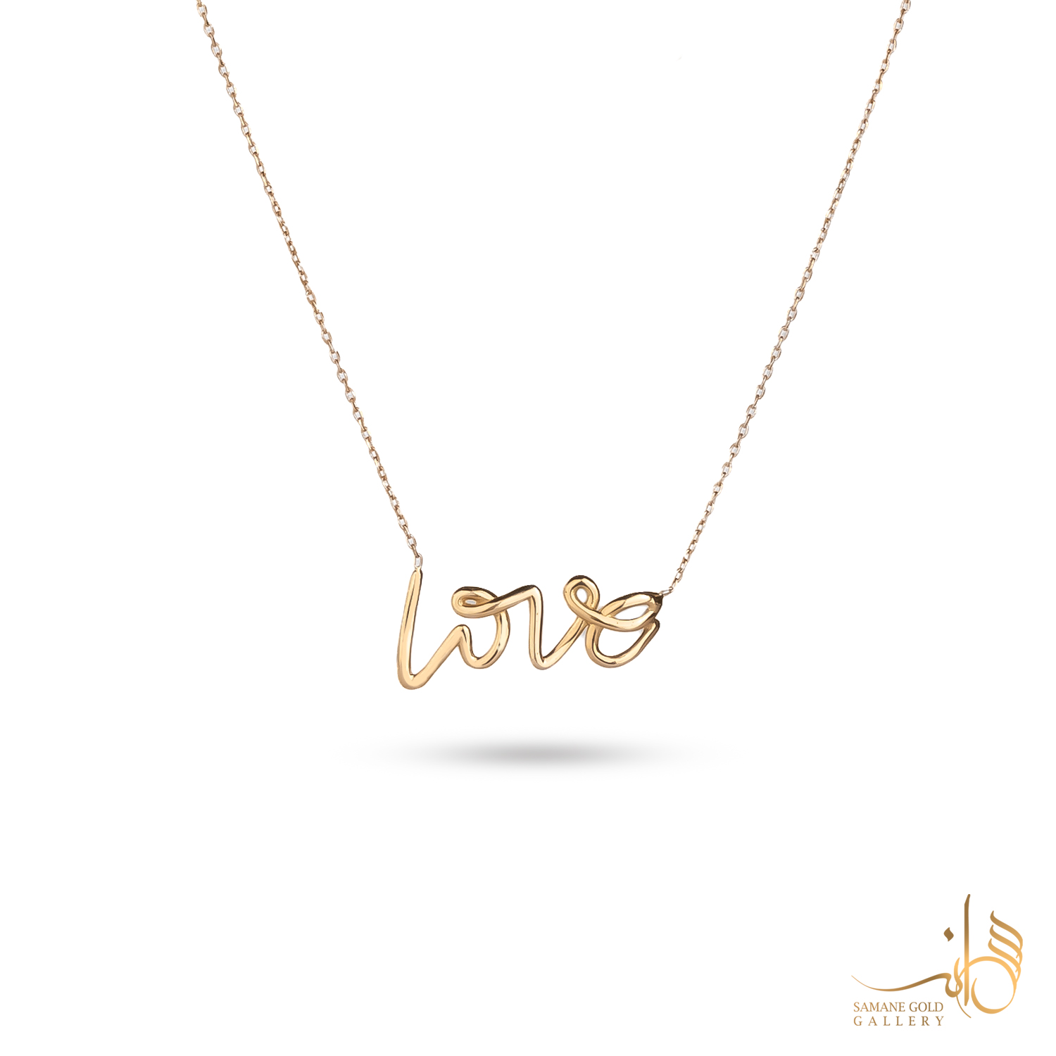 گردنبند طلا لاو خط شکسته