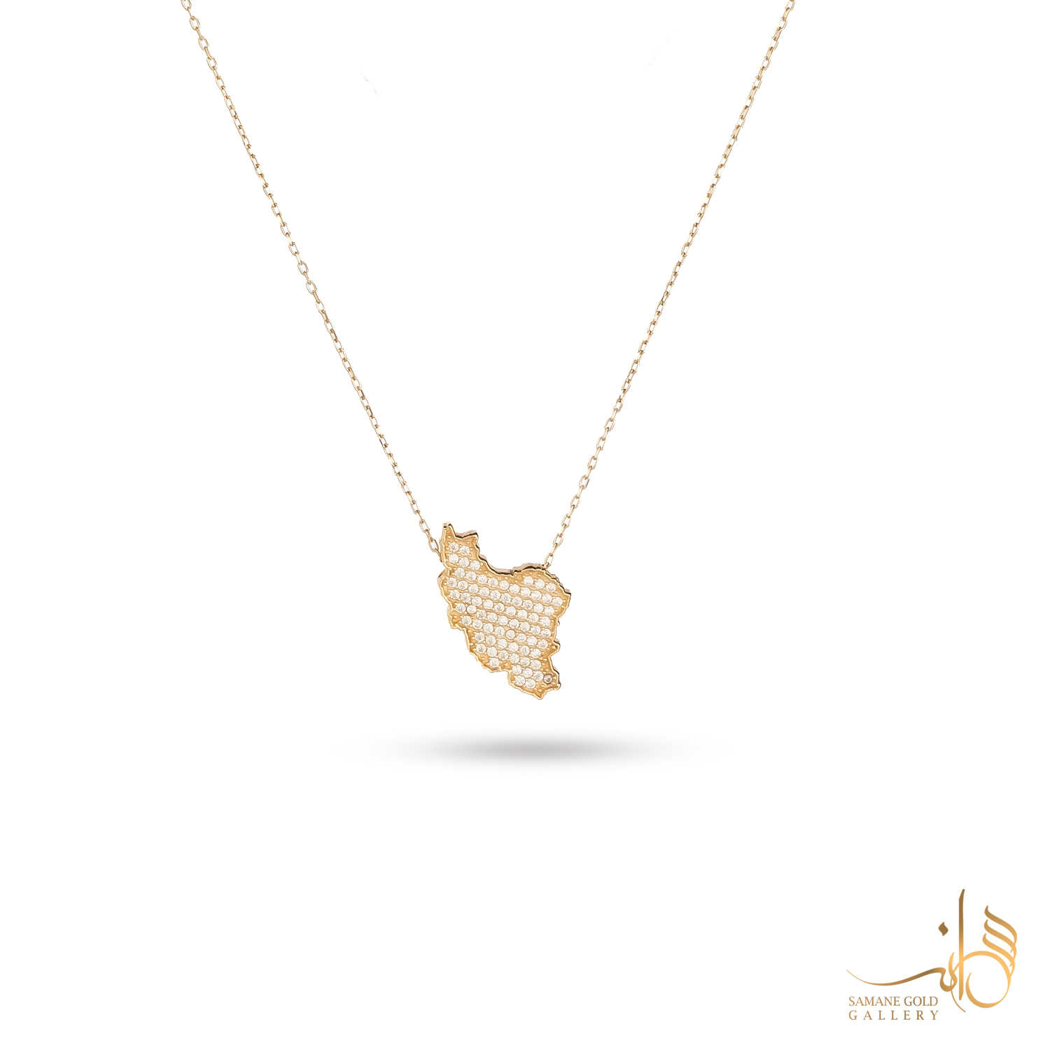 گردنبند طلا ایران نگین‌دار