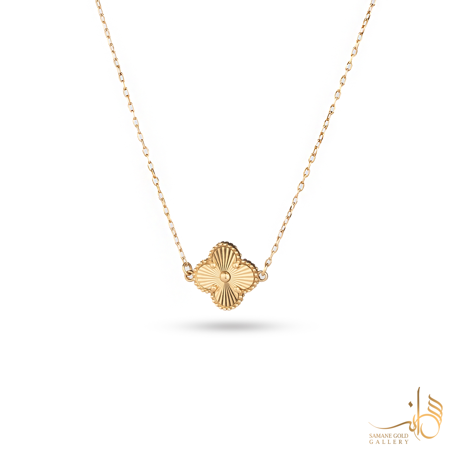 گردنبند طلا ونکلیف تراش‌دار