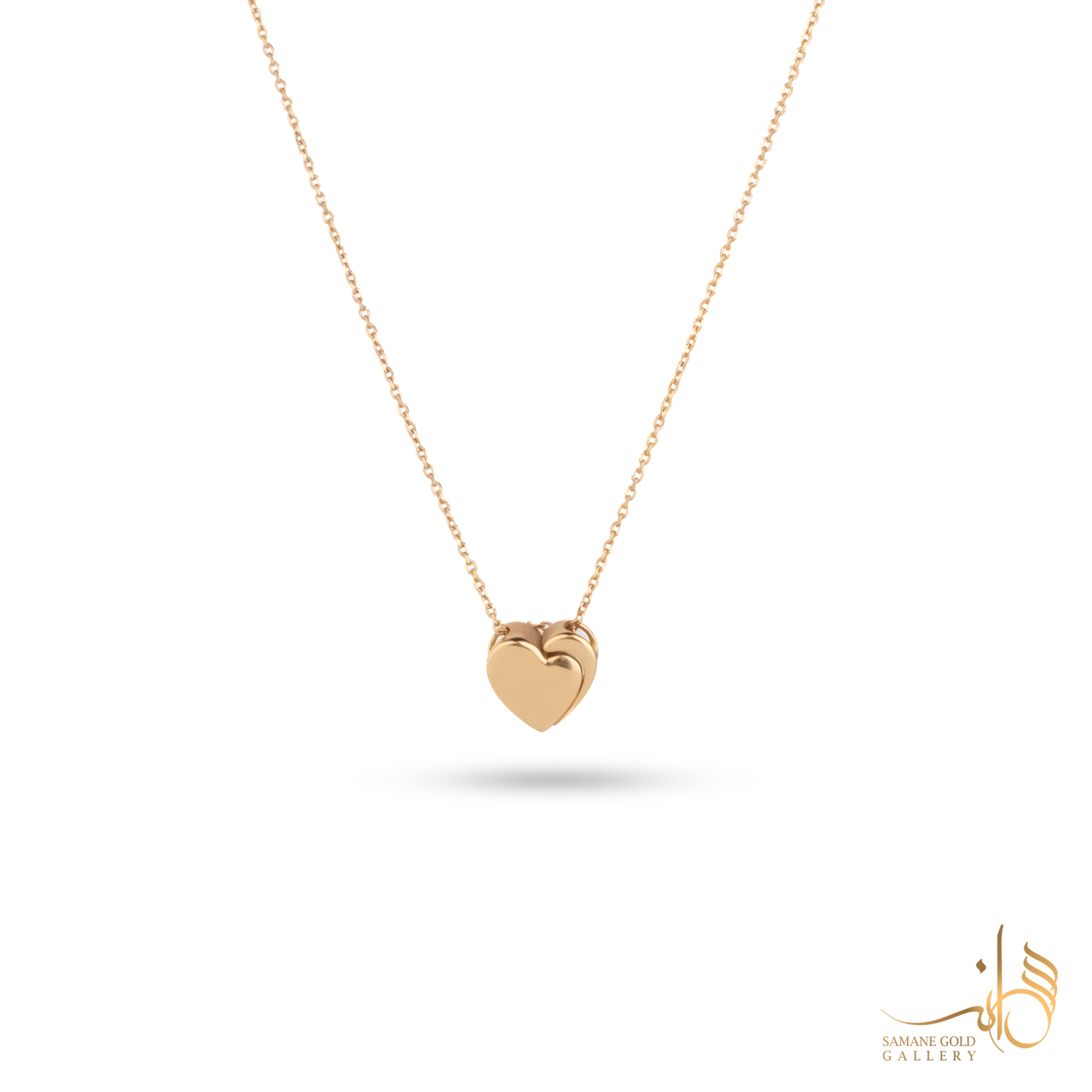 گردنبند طلا قلب دالبر