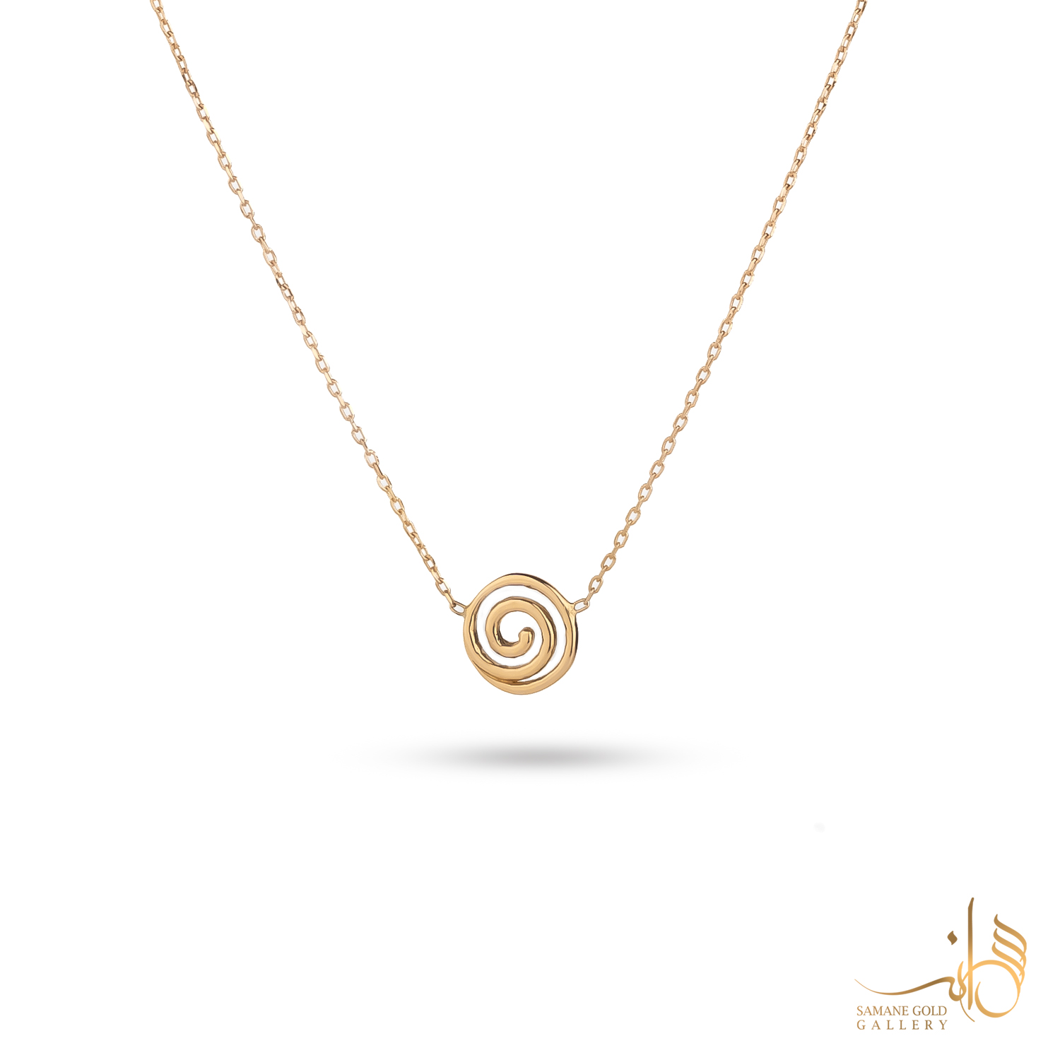 گردنبند طلا اسپیرال کوچک