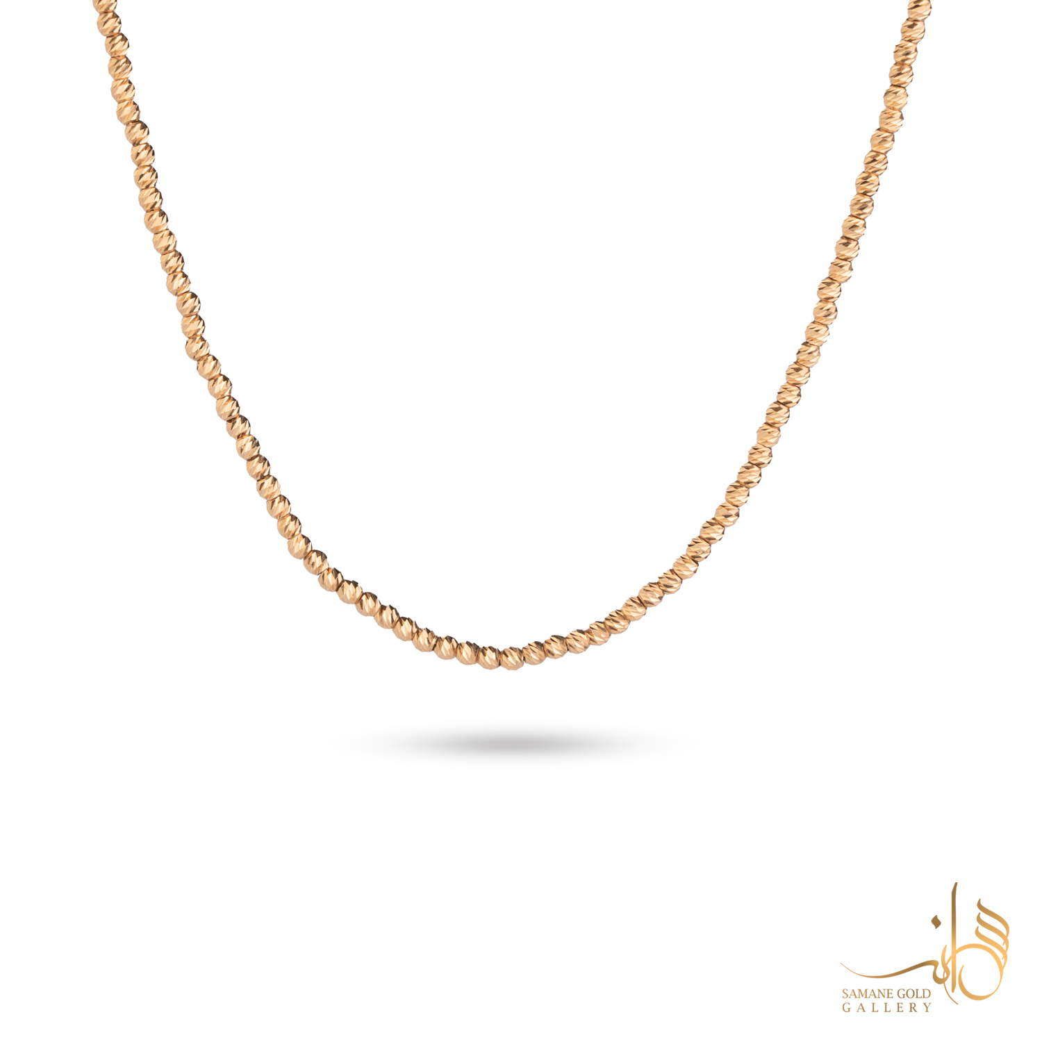 گردنبند طلا فول گوی ال‌برنادو رزگلد