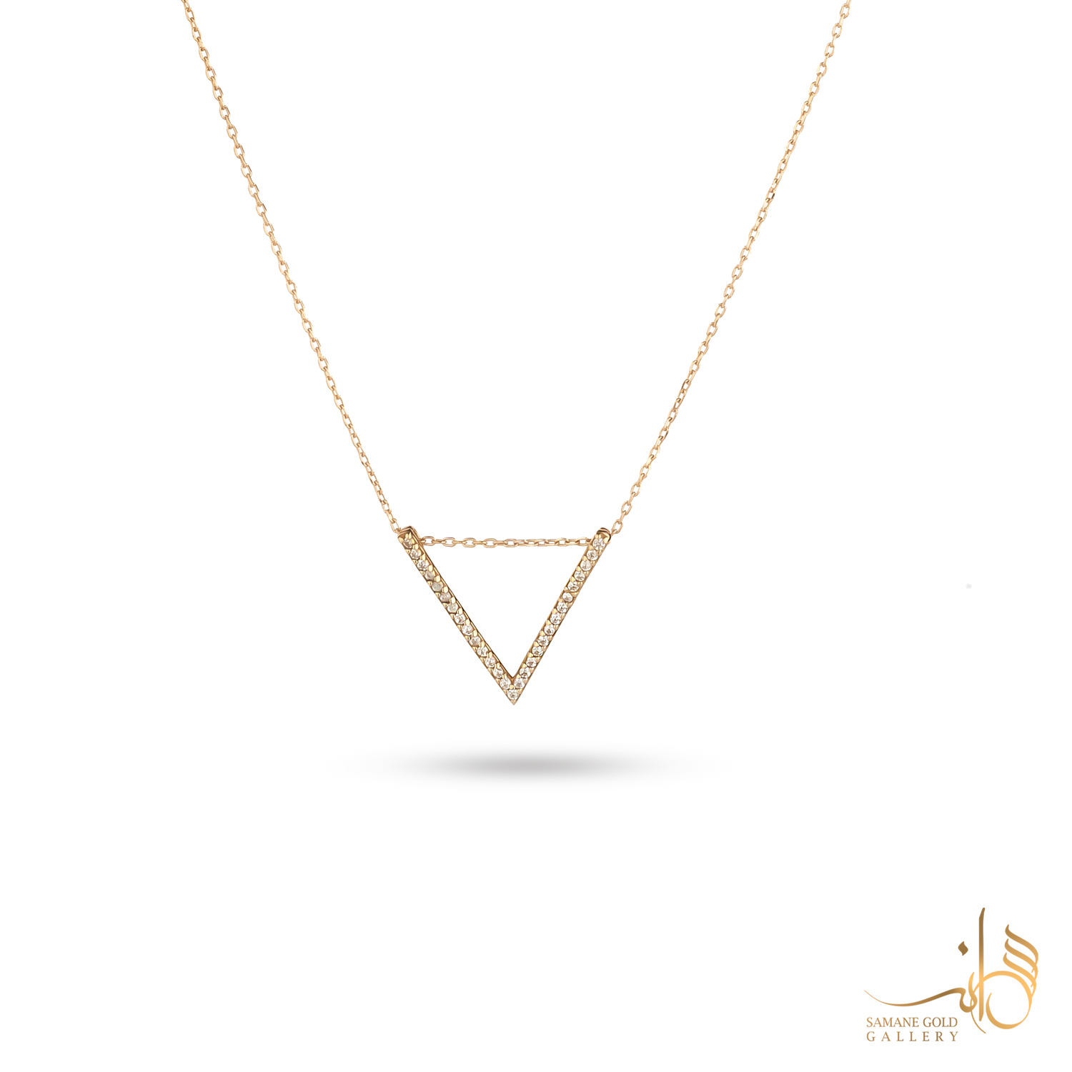 گردنبند طلا وی نگین‌دار