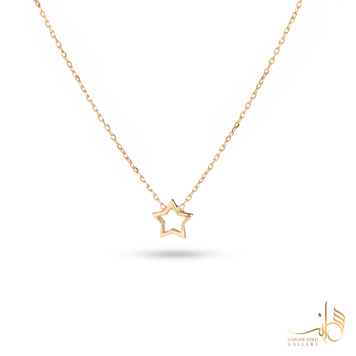 گردنبند طلا ستاره توخالی