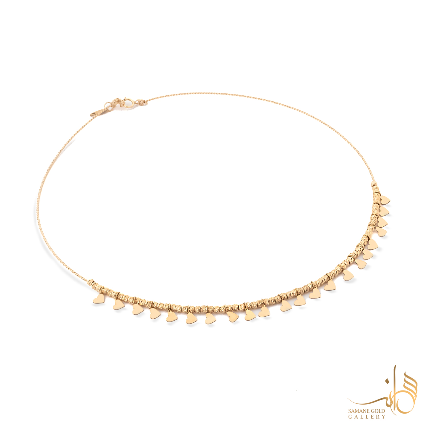 گردنبند طلا طوق ال‌برنادو و قلب