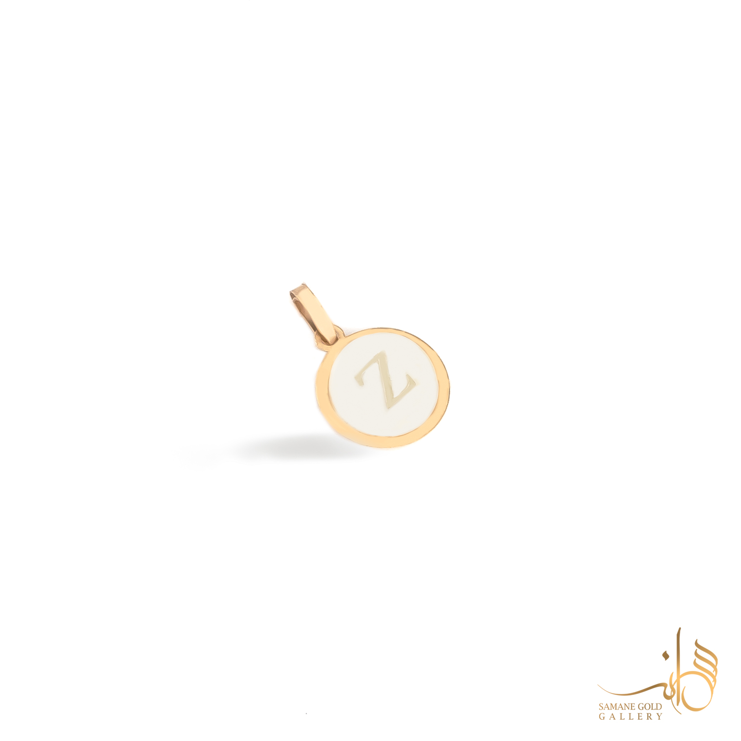 آویز طلا حرف Z صدفی سبک