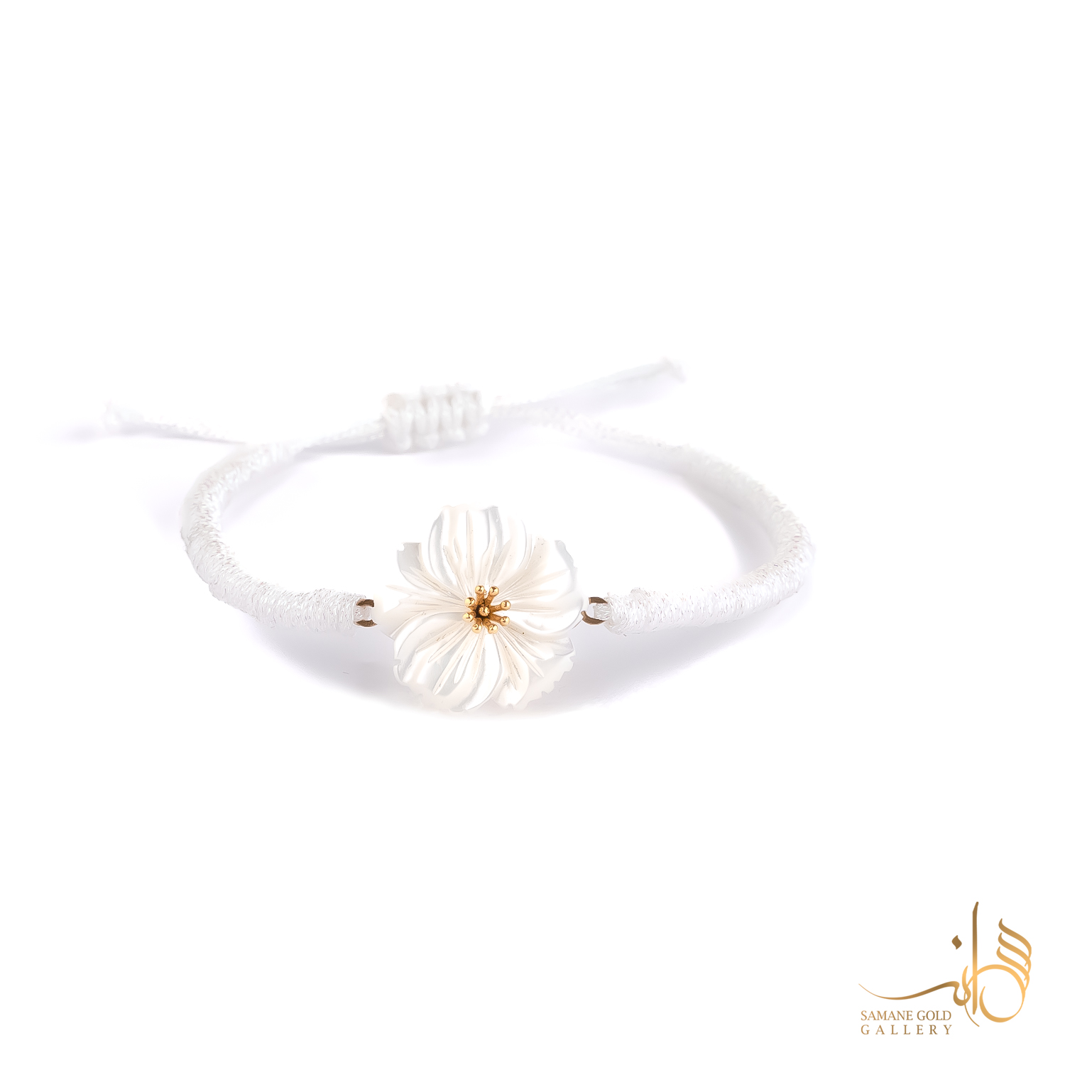 دونه دستبندی طلا گل صدف