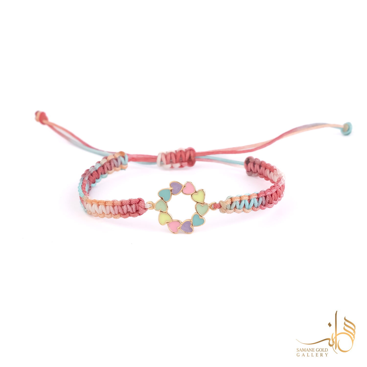 دونه دستبندی طلا رینبوهارت