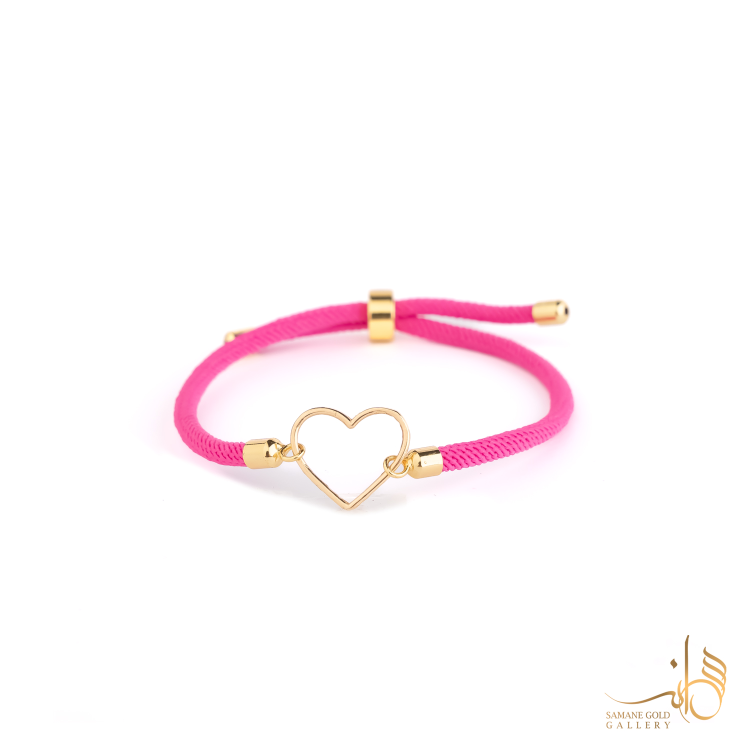 دونه دستبندی طلا قلب مفتولی