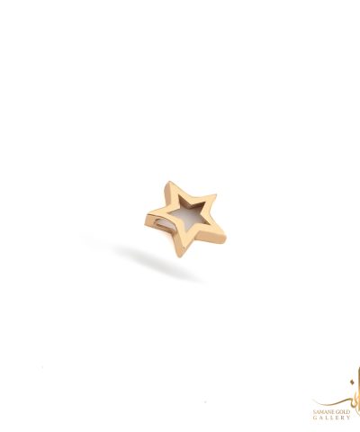 آویز طلا ستاره توخالی