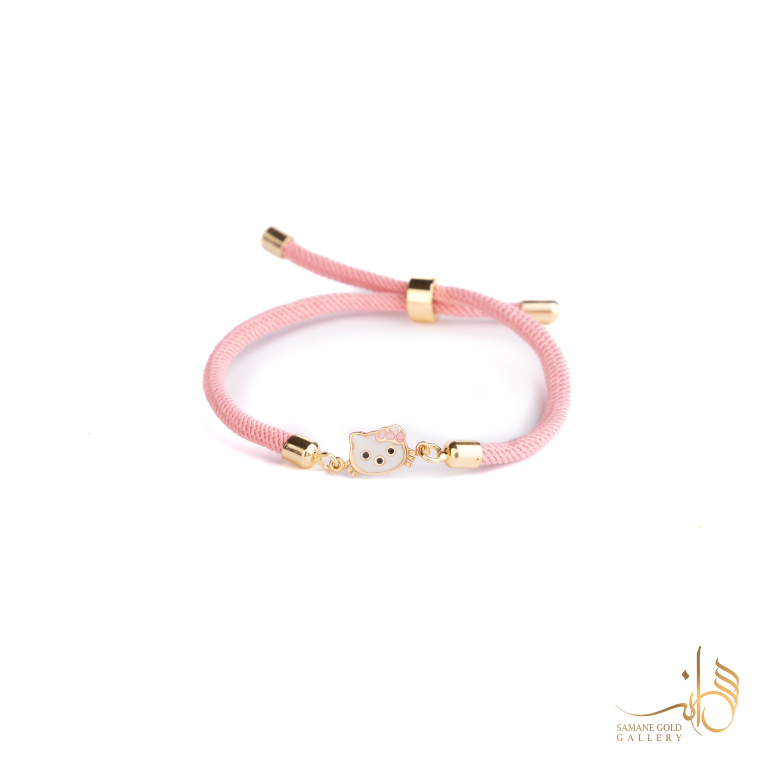 دونه دستبندی طلا کیتی میناکاری