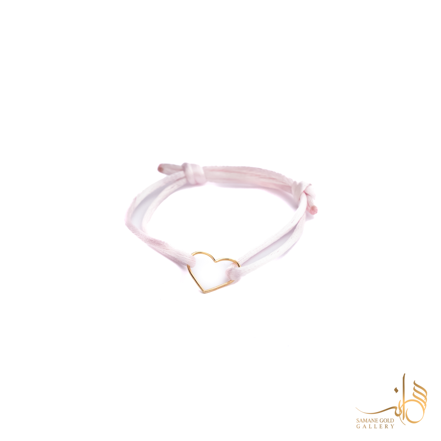 دونه دستبندی طلا قلب مفتولی