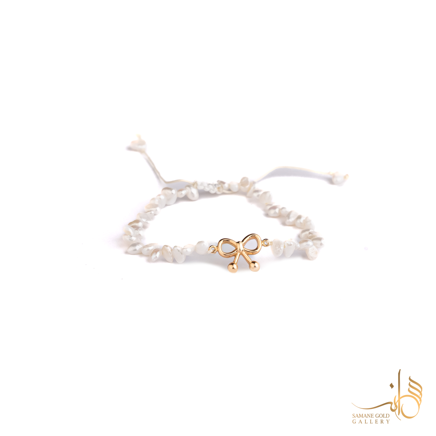 دونه دستبندی طلا پاپیون فانتزی