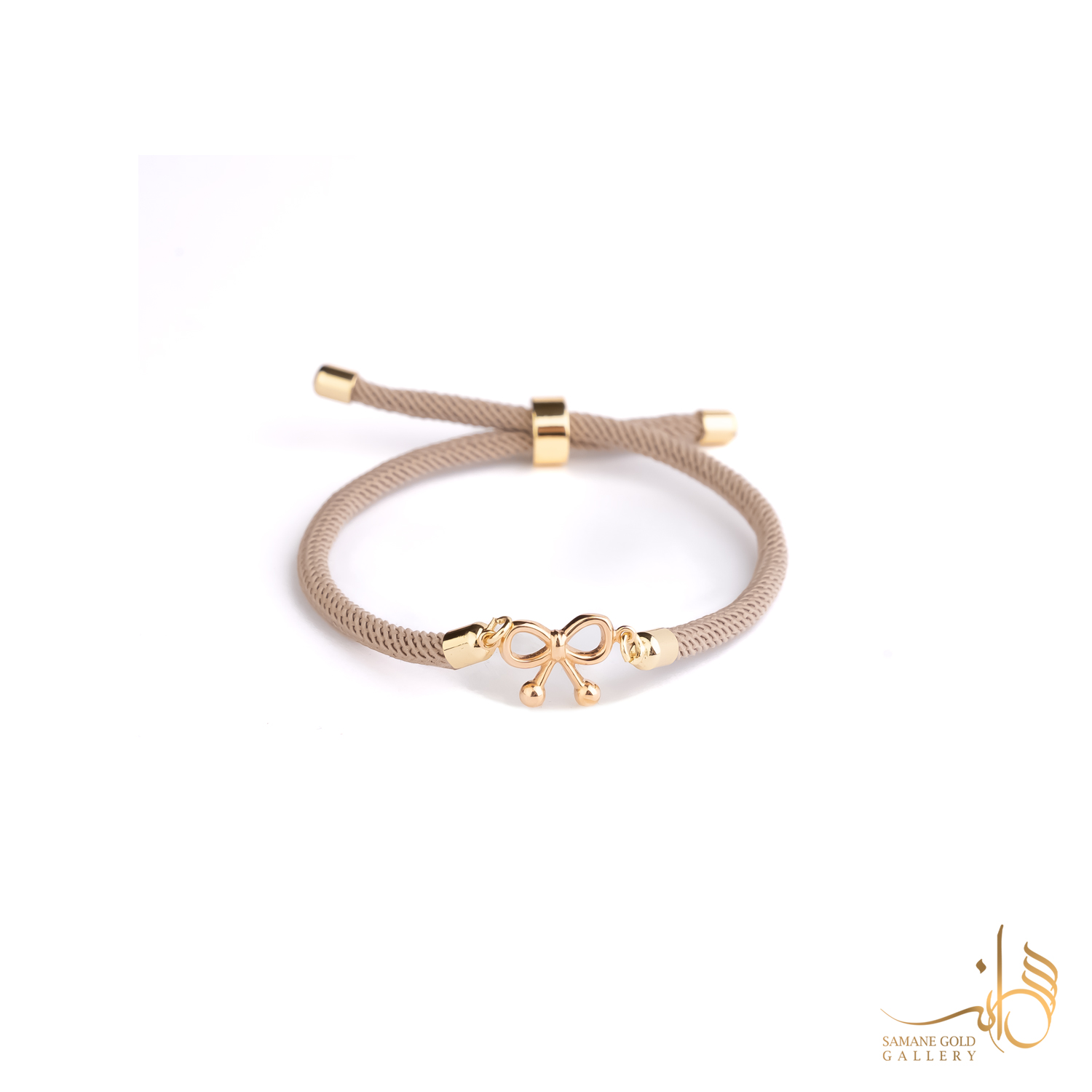 دونه دستبندی طلا پاپیون فانتزی