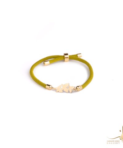 دونه دستبندی طلا سه پروانه