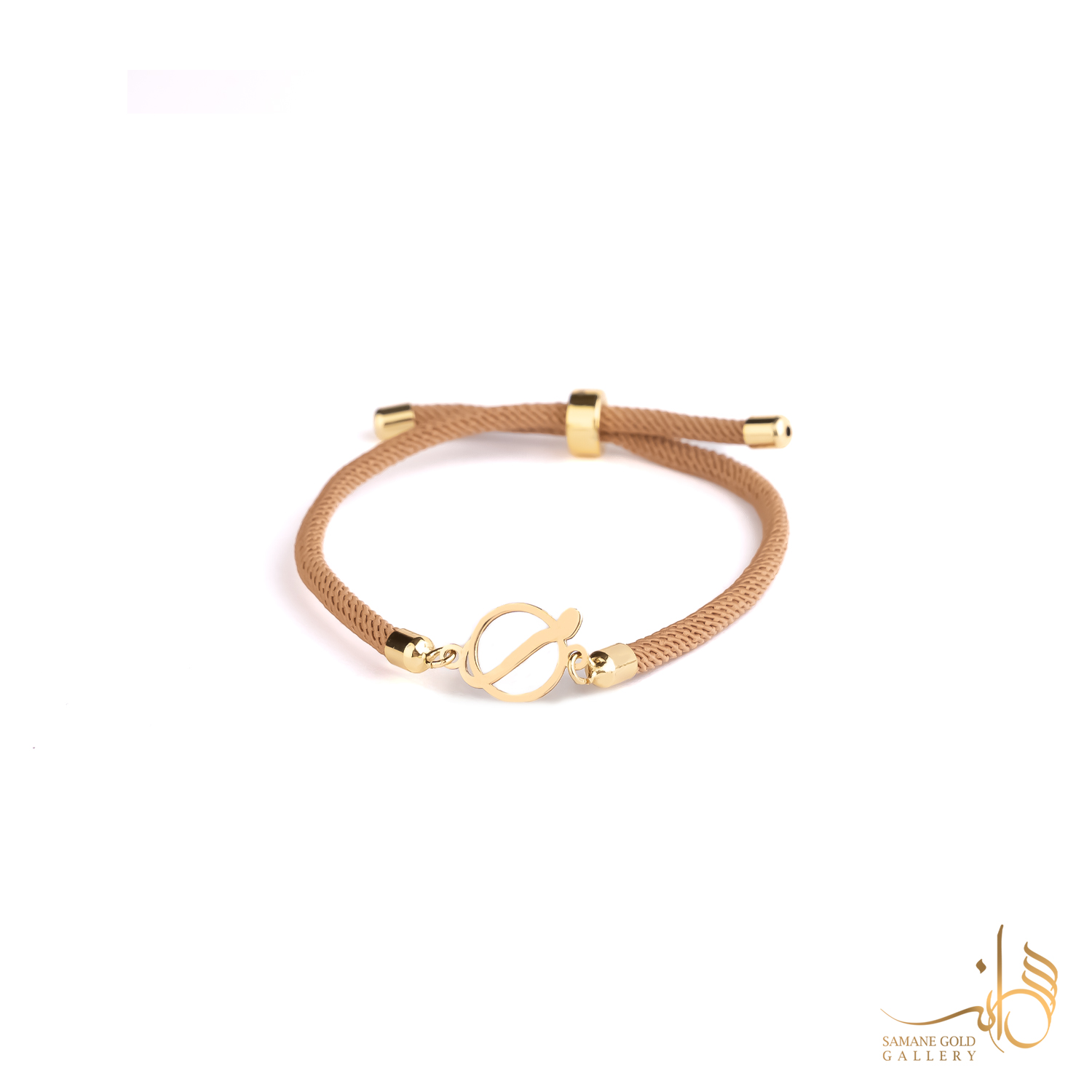 دونه دستبندی طلا حرف م