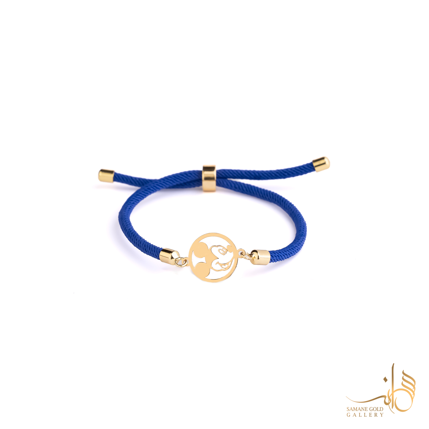 دونه دستبندی طلا دایره و میکی