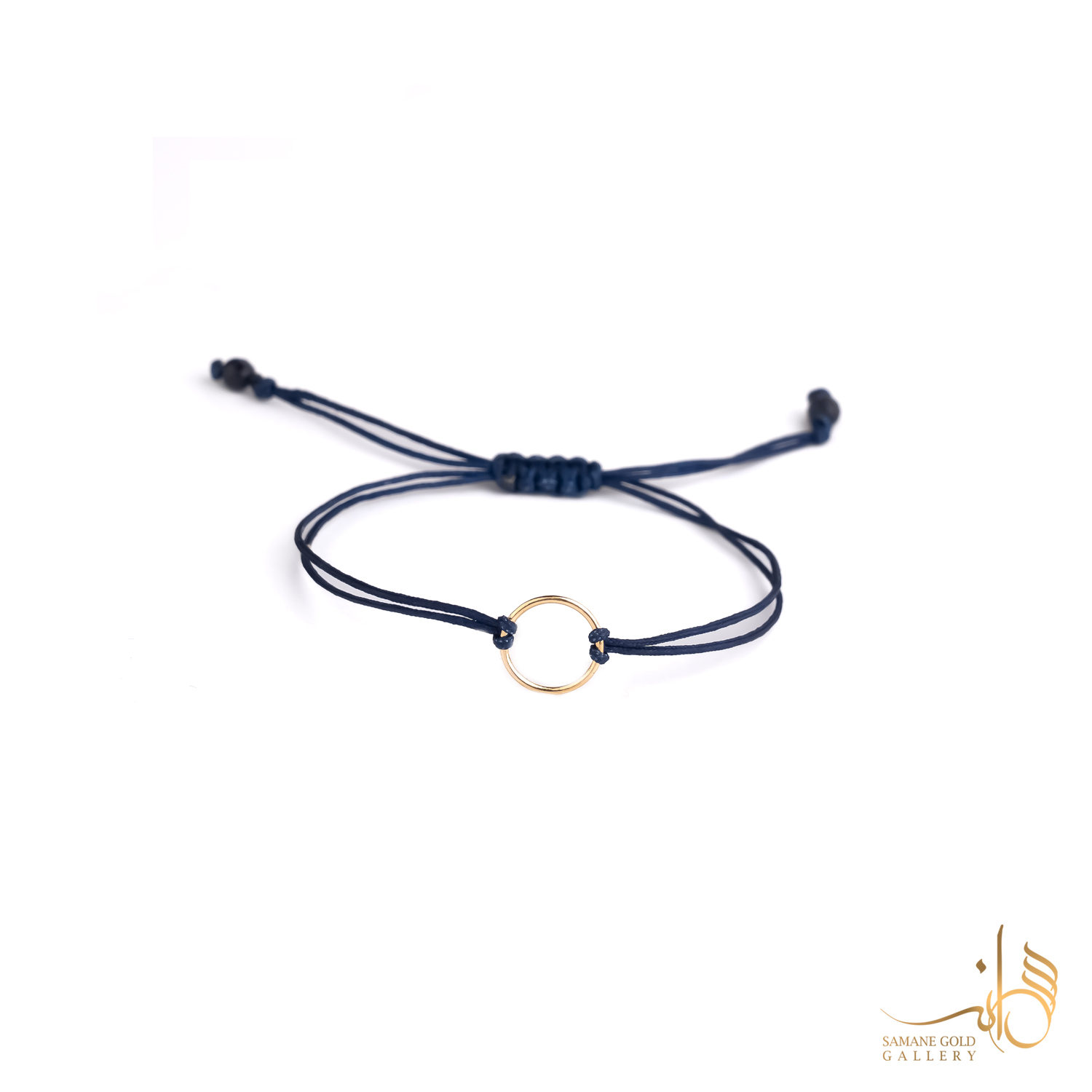 دونه دستبندی طلا دایره ساده