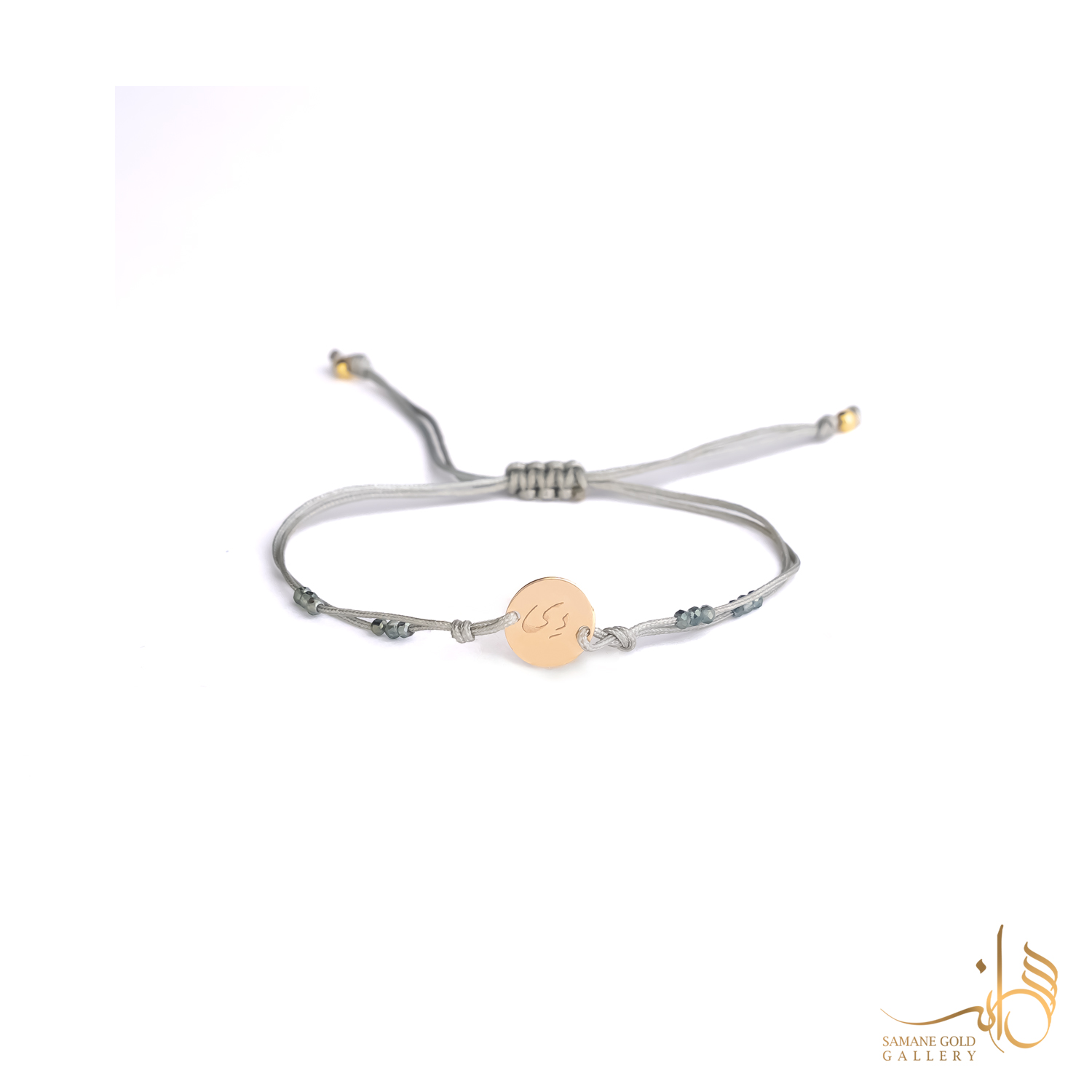 دونه دستبندی طلا پولک نماد دی