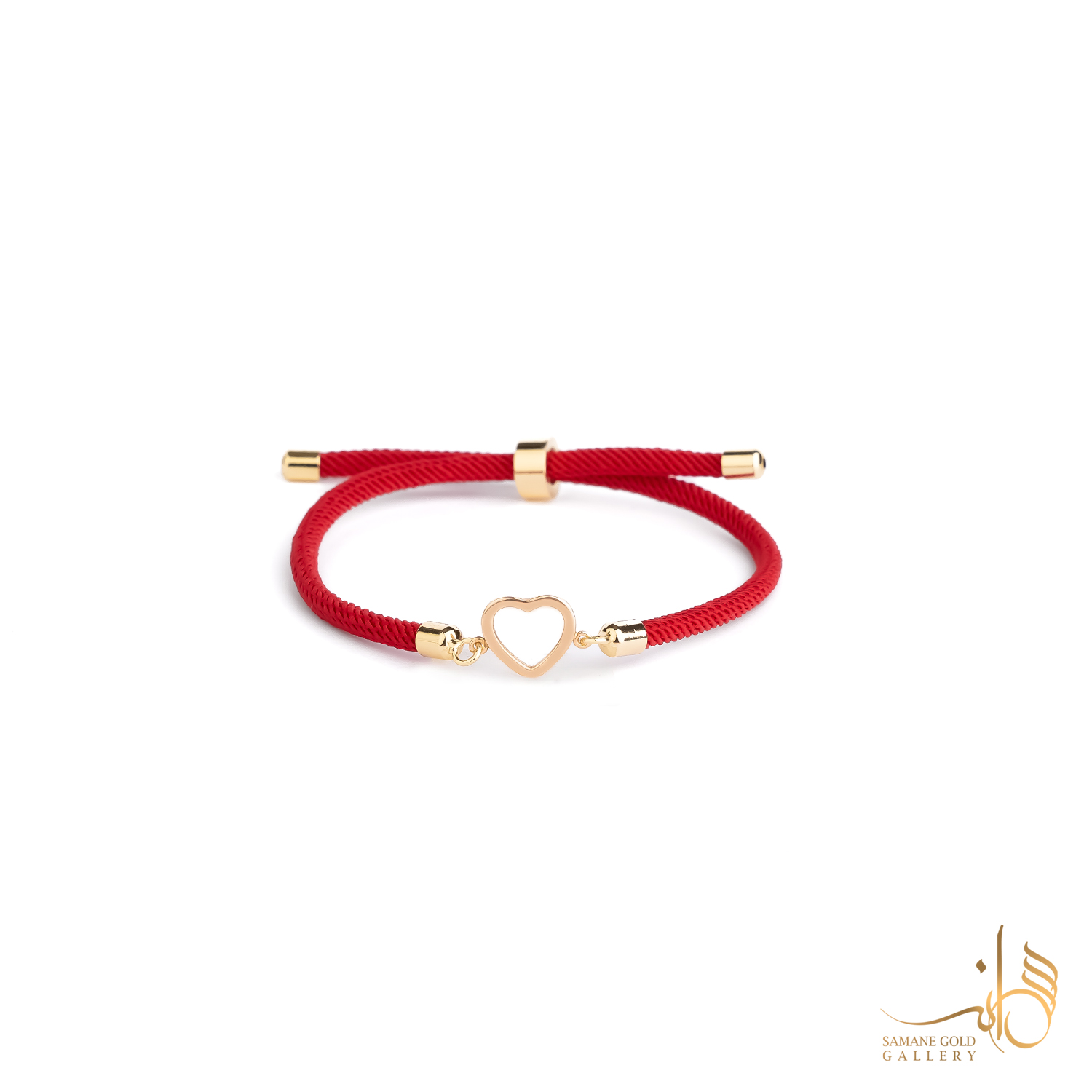 دونه دستبندی طلا قلب ساده