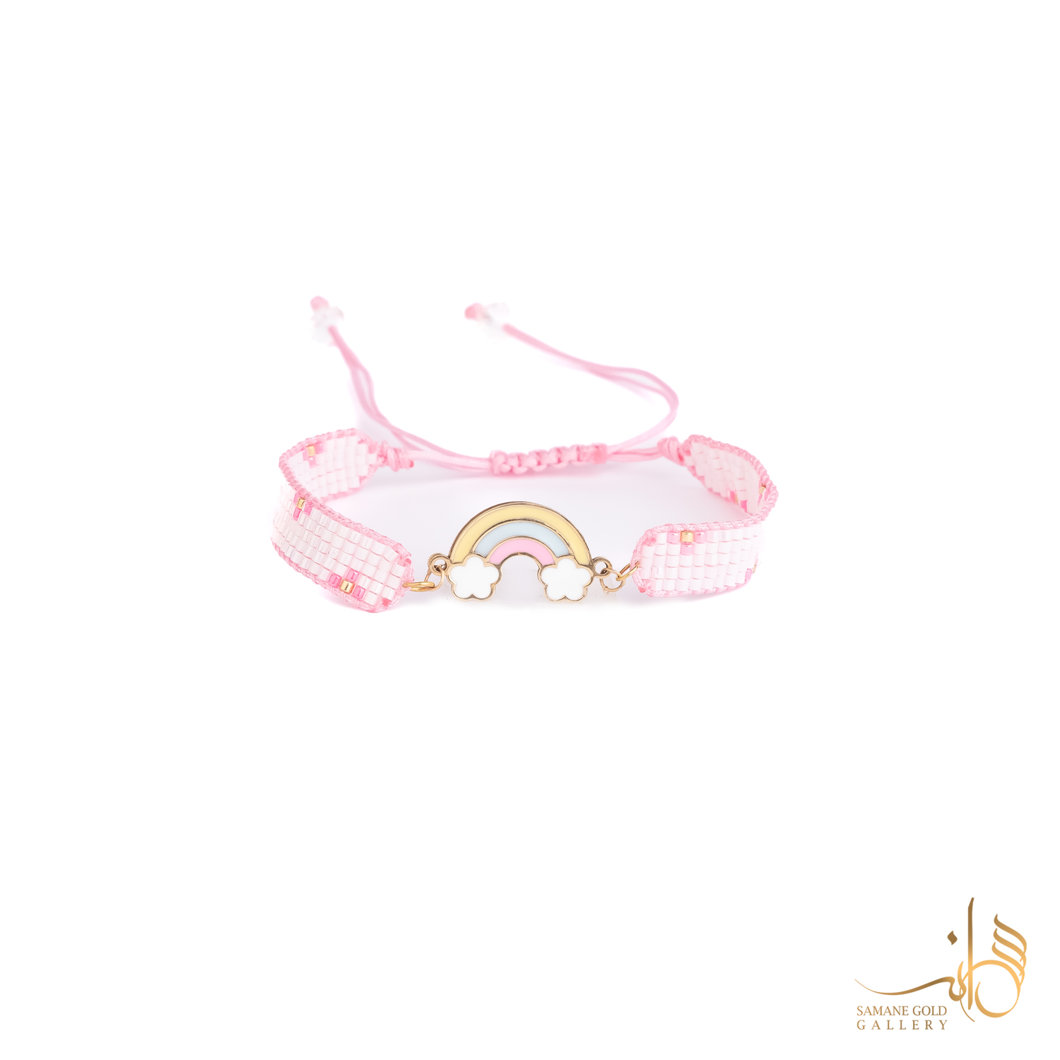 دونه دستبندی طلا رنگین کمان