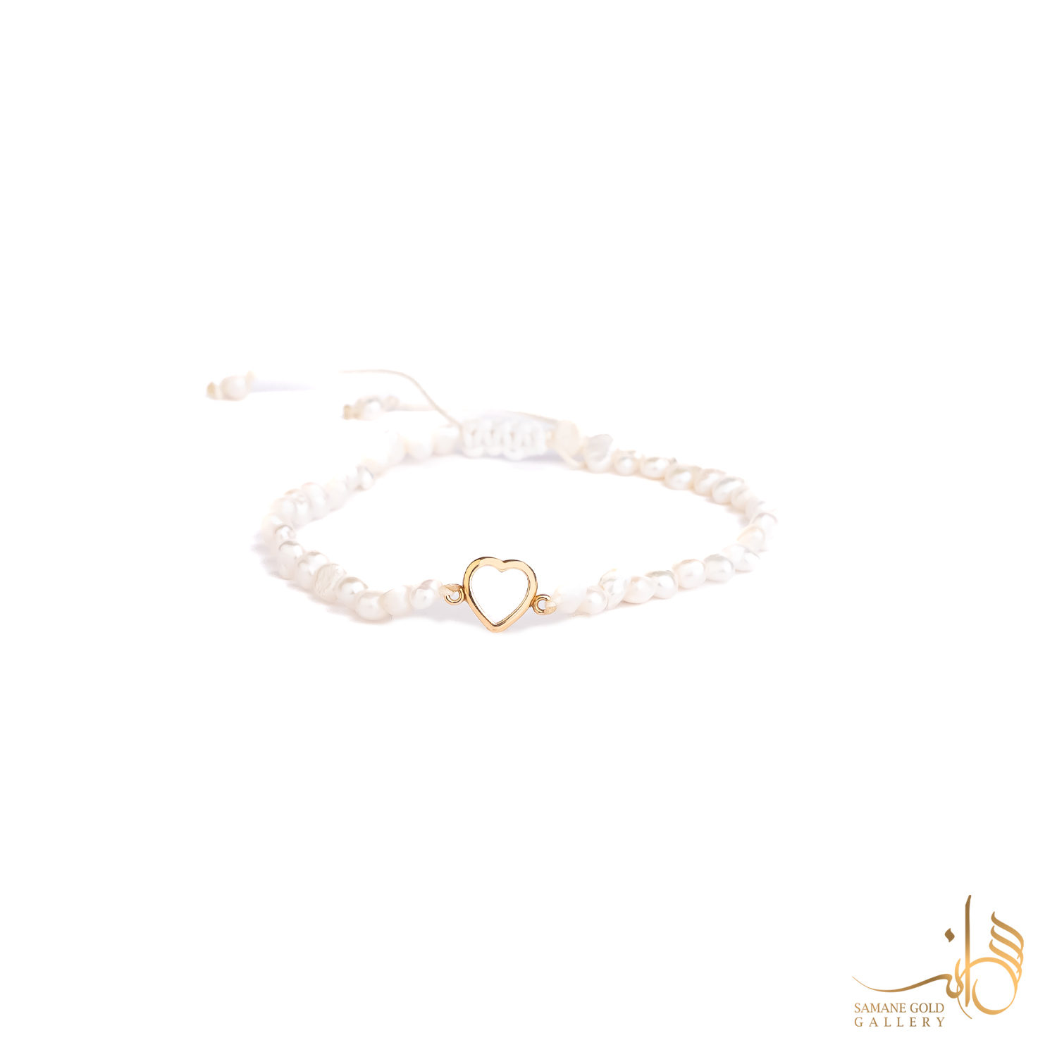 دونه دستبندی طلا قلب توخالی