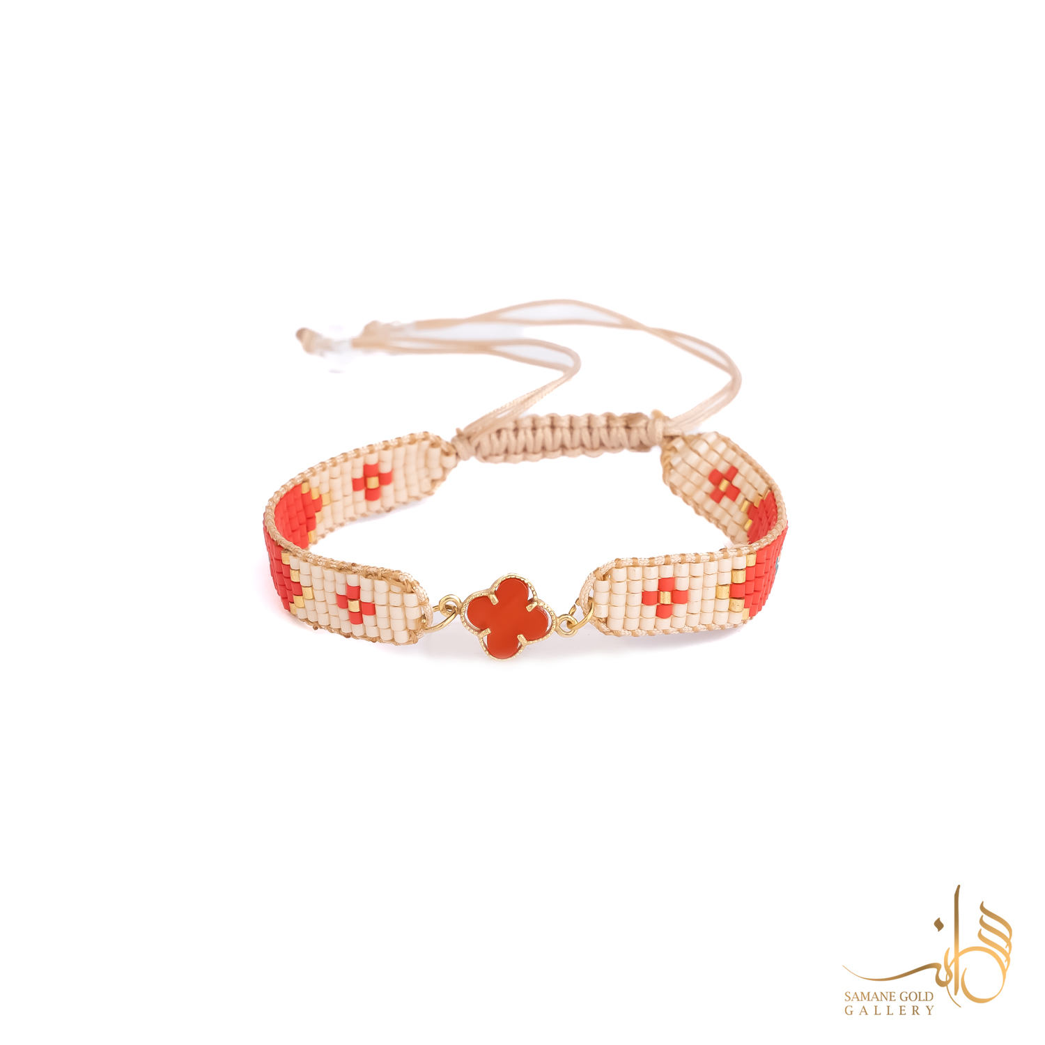 دونه دستبندی طلا ونکلیف قهوه‌ای