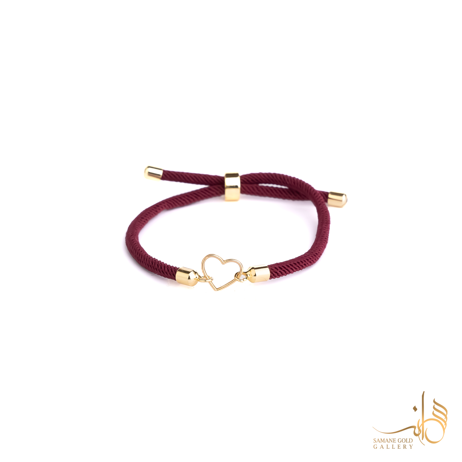 دونه دستبندی طلا قلب توخالی مفتولی