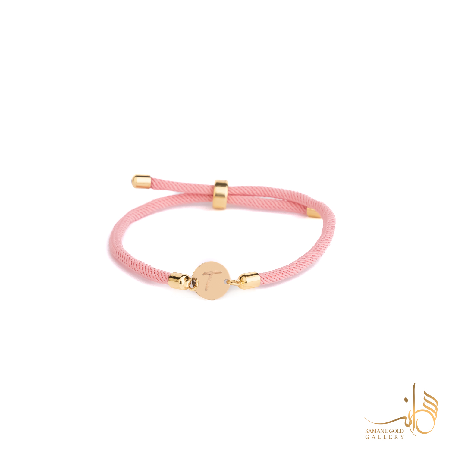 دونه دستبندی طلا پولک حرف T