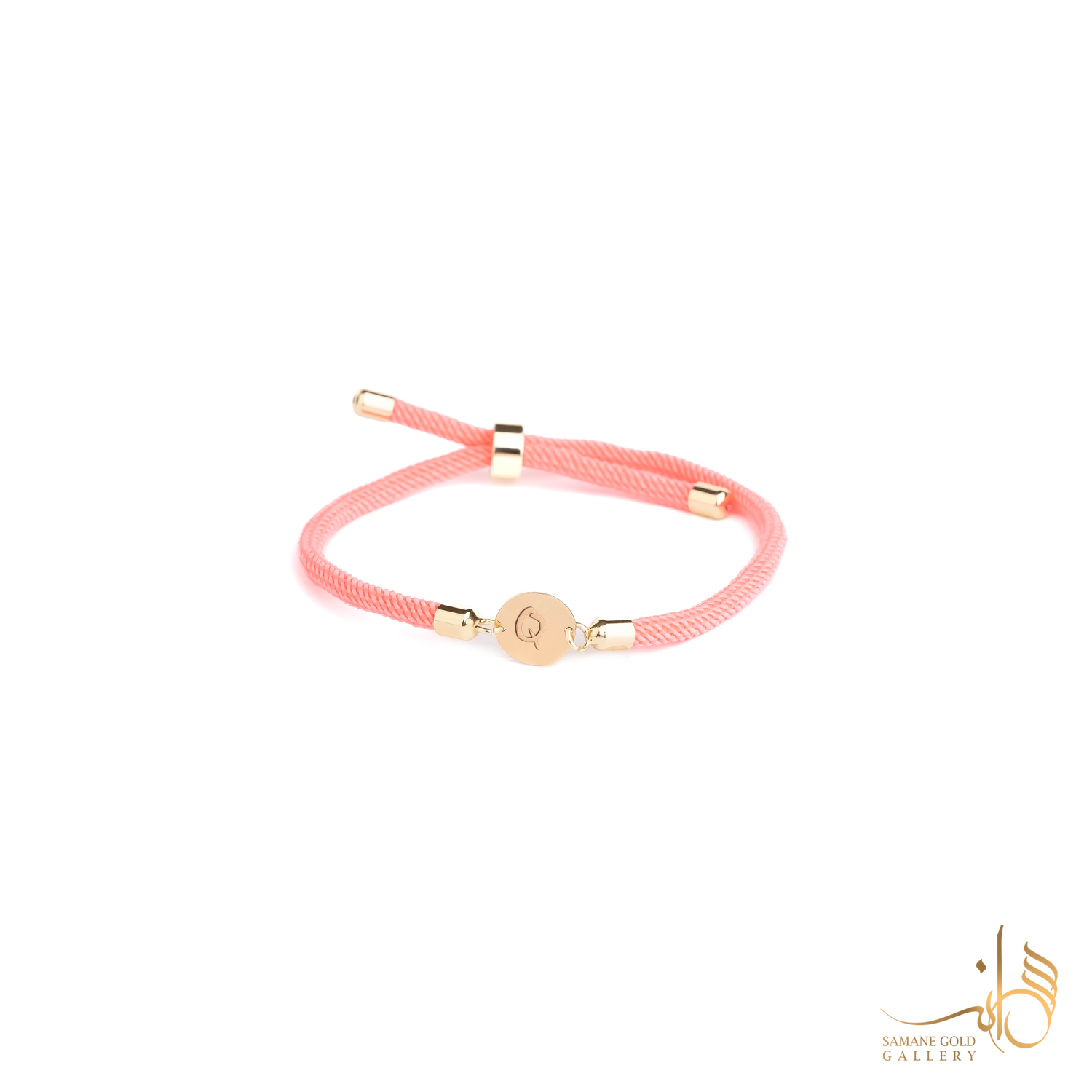 دونه دستبندی طلا پولک حرف Q