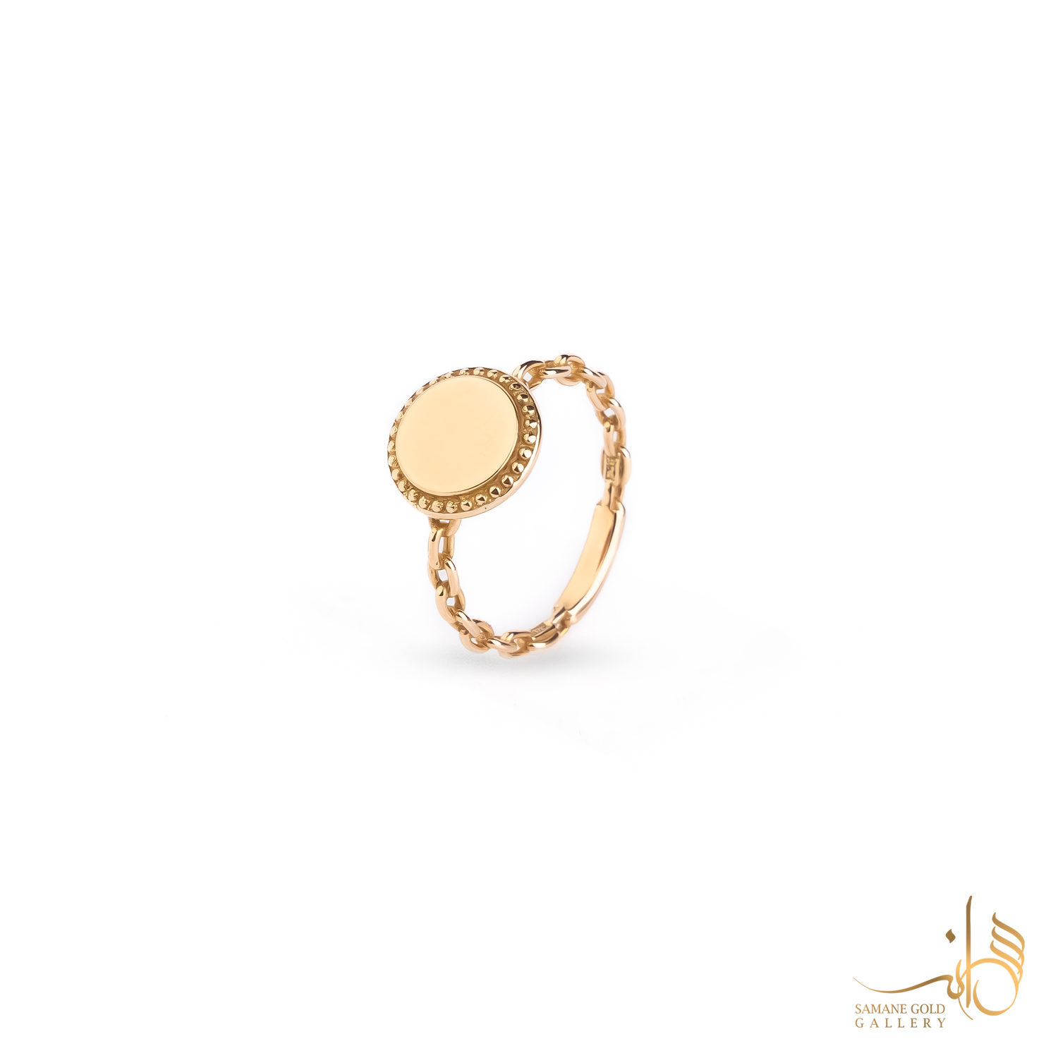 انگشتر طلا نورا طلایی