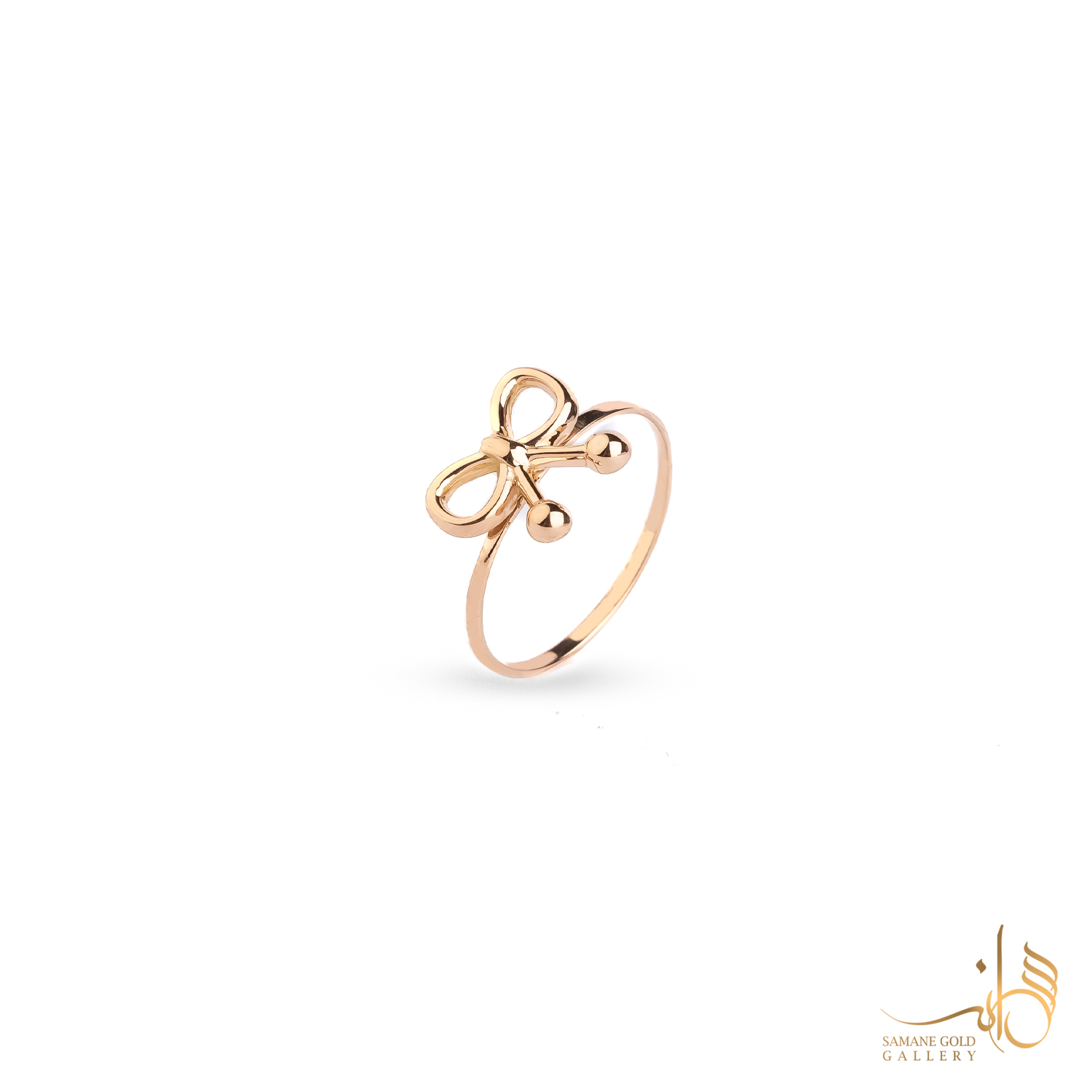 انگشتر طلا پاپیون فانتزی