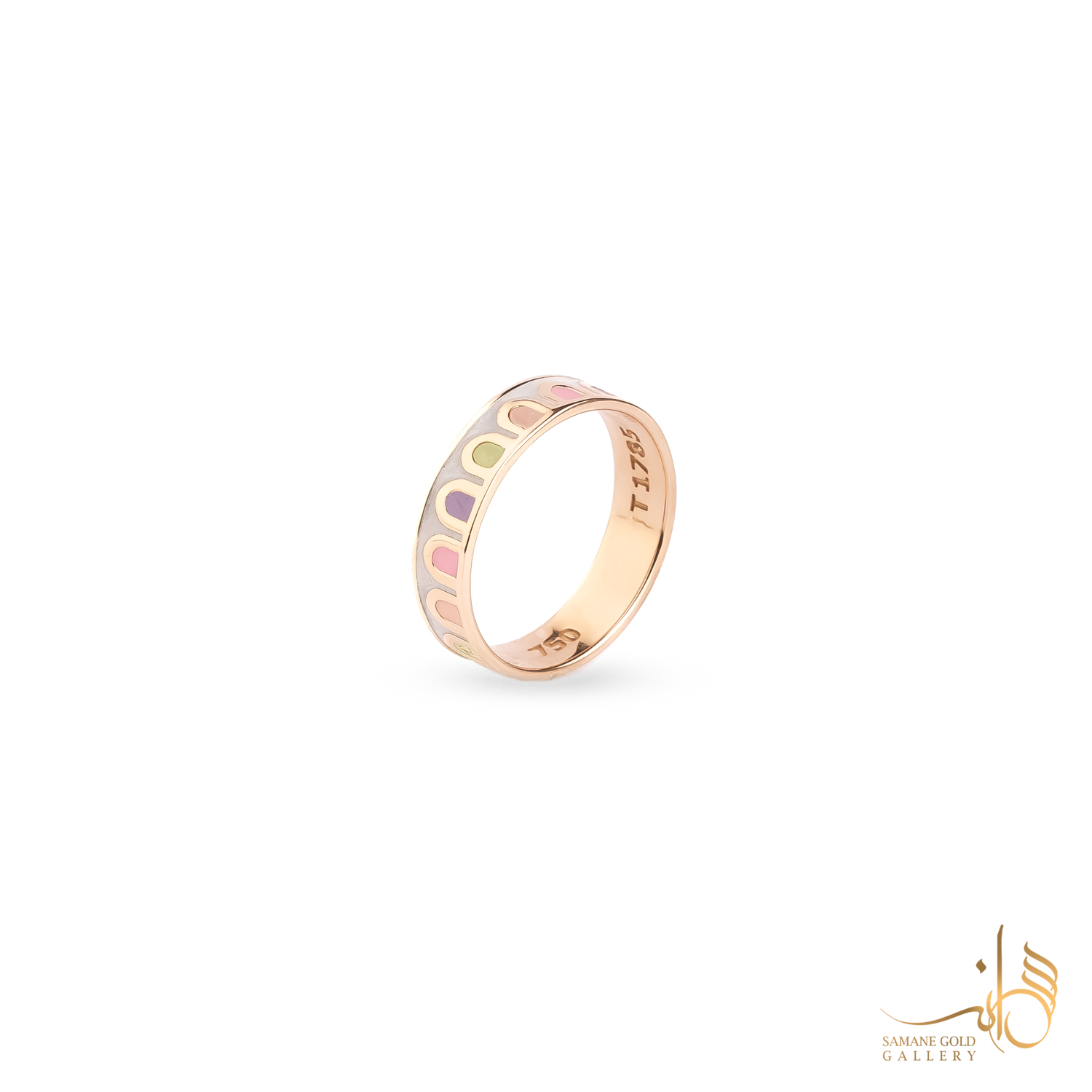 انگشتر طلا اروسی سفید