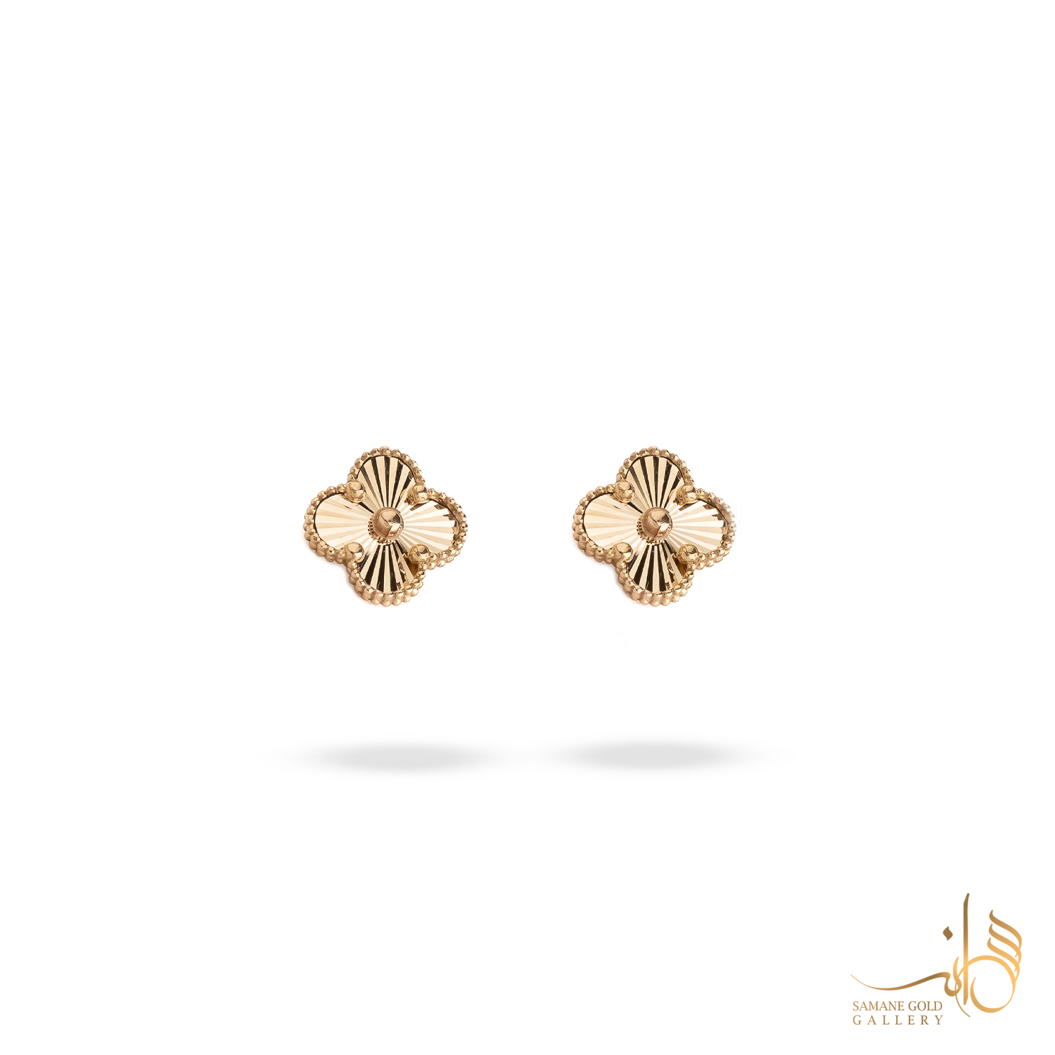 گوشواره طلا میخی ونکلیف تراش