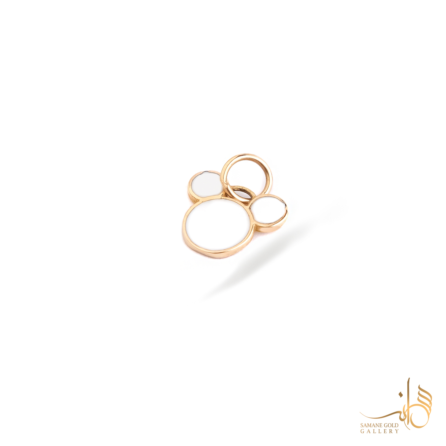 آویز طلا میکی موس سفید