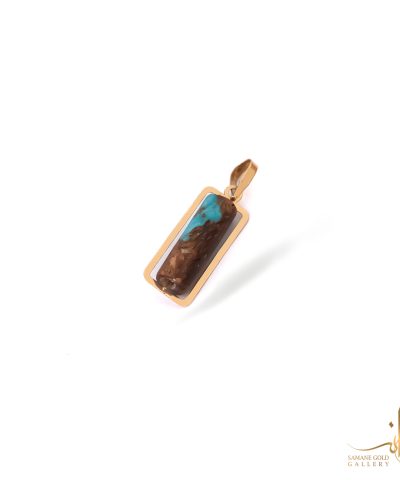 آویز طلا کپسولی فیروز