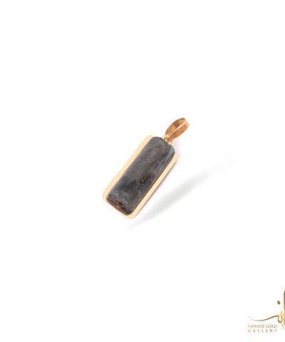 آویز طلا عقیق طوسی